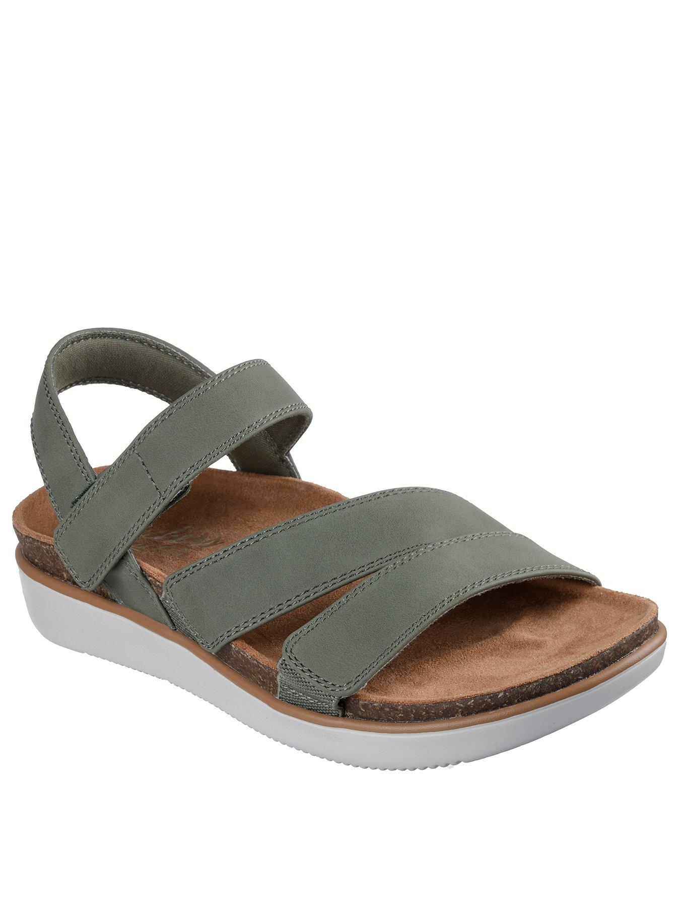 Image 2 of 5 of Skechers Lifted Comfort Sandal - Olive Duraleather