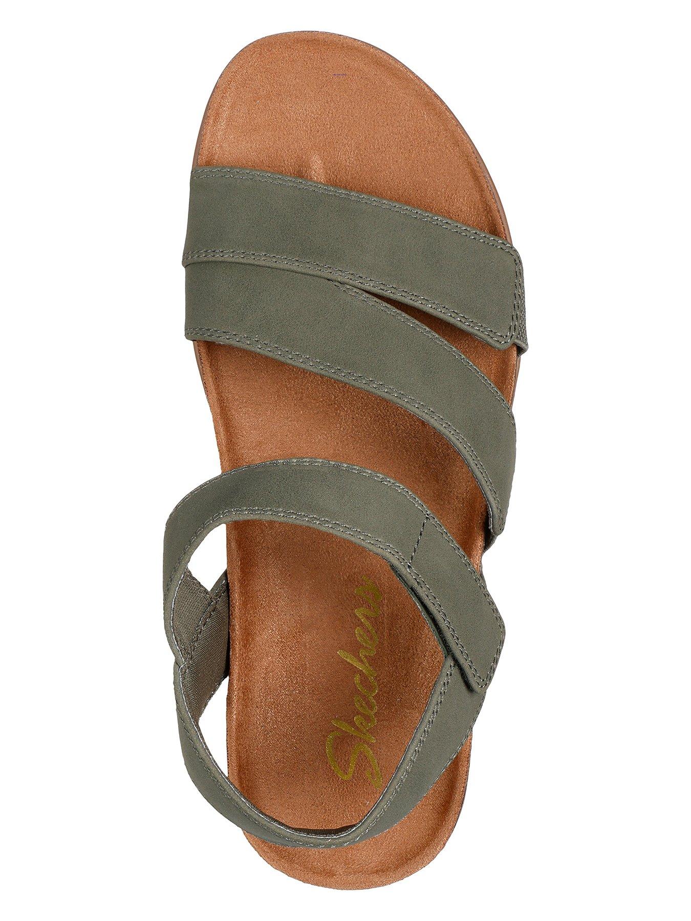 Image 3 of 5 of Skechers Lifted Comfort Sandal - Olive Duraleather