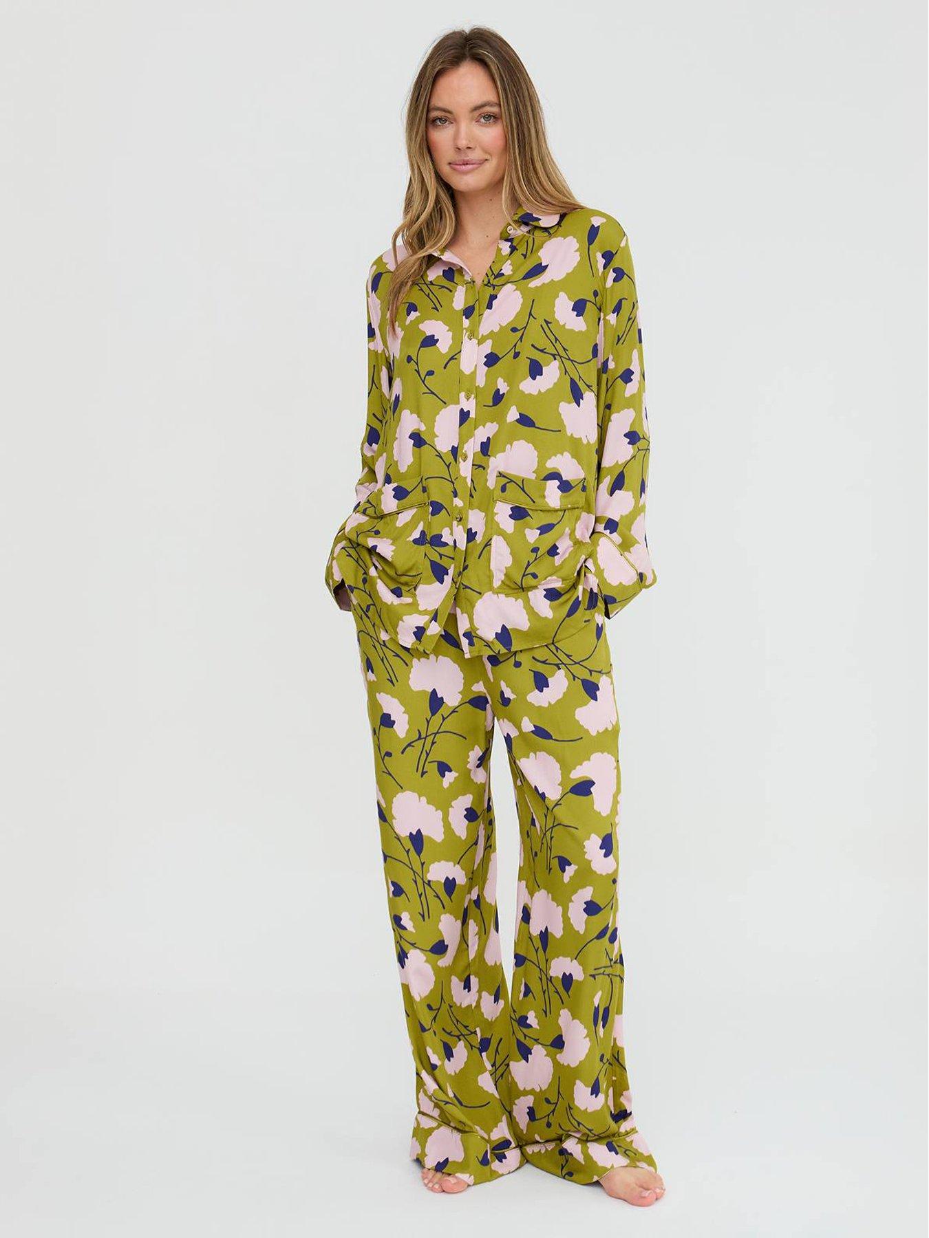 Lily & Lionel Evie Floral Printed Pyjama Set - Yellow