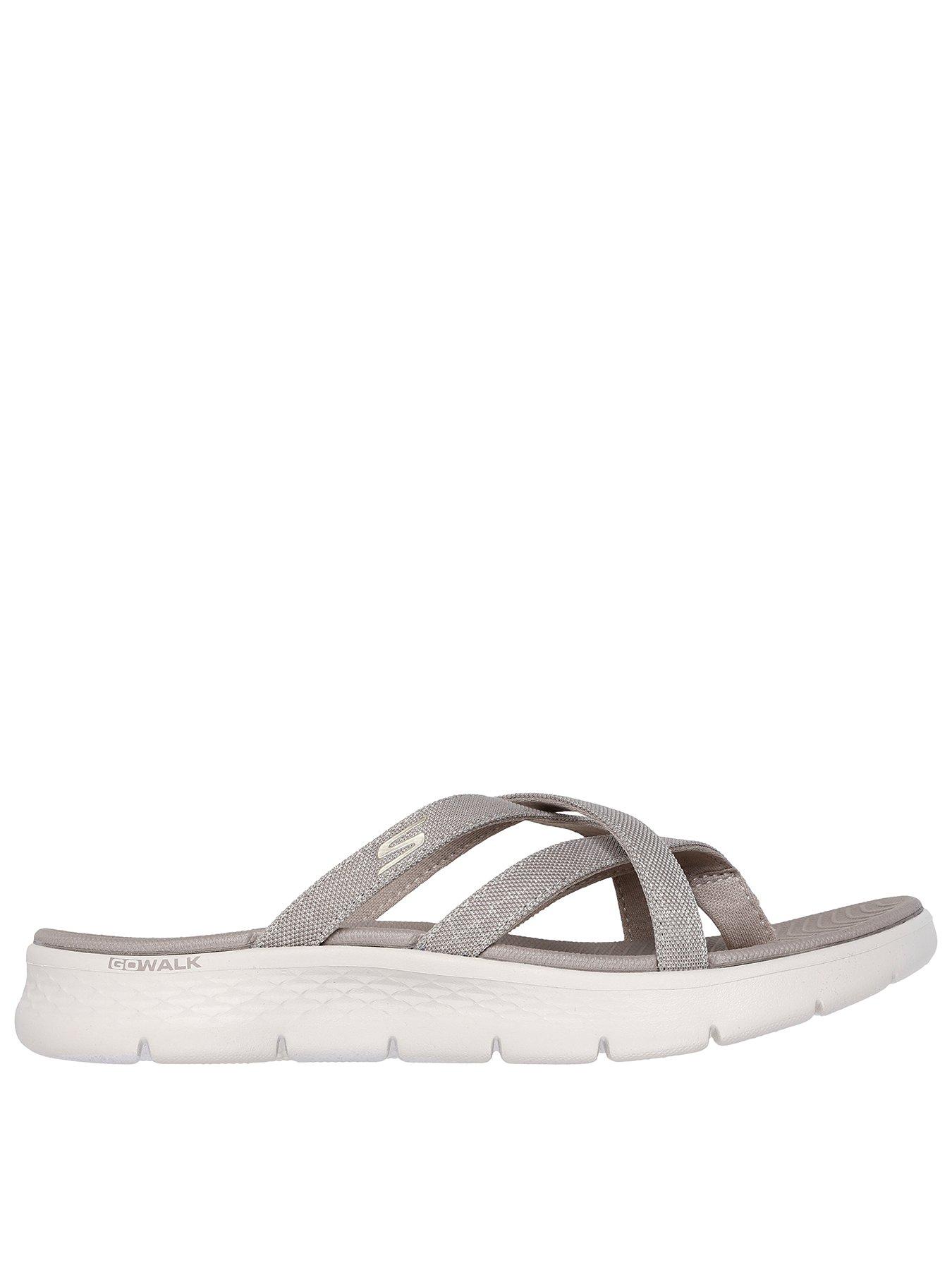 Skechers Go Walk Flex Sandals Sselena - Taupe Textile