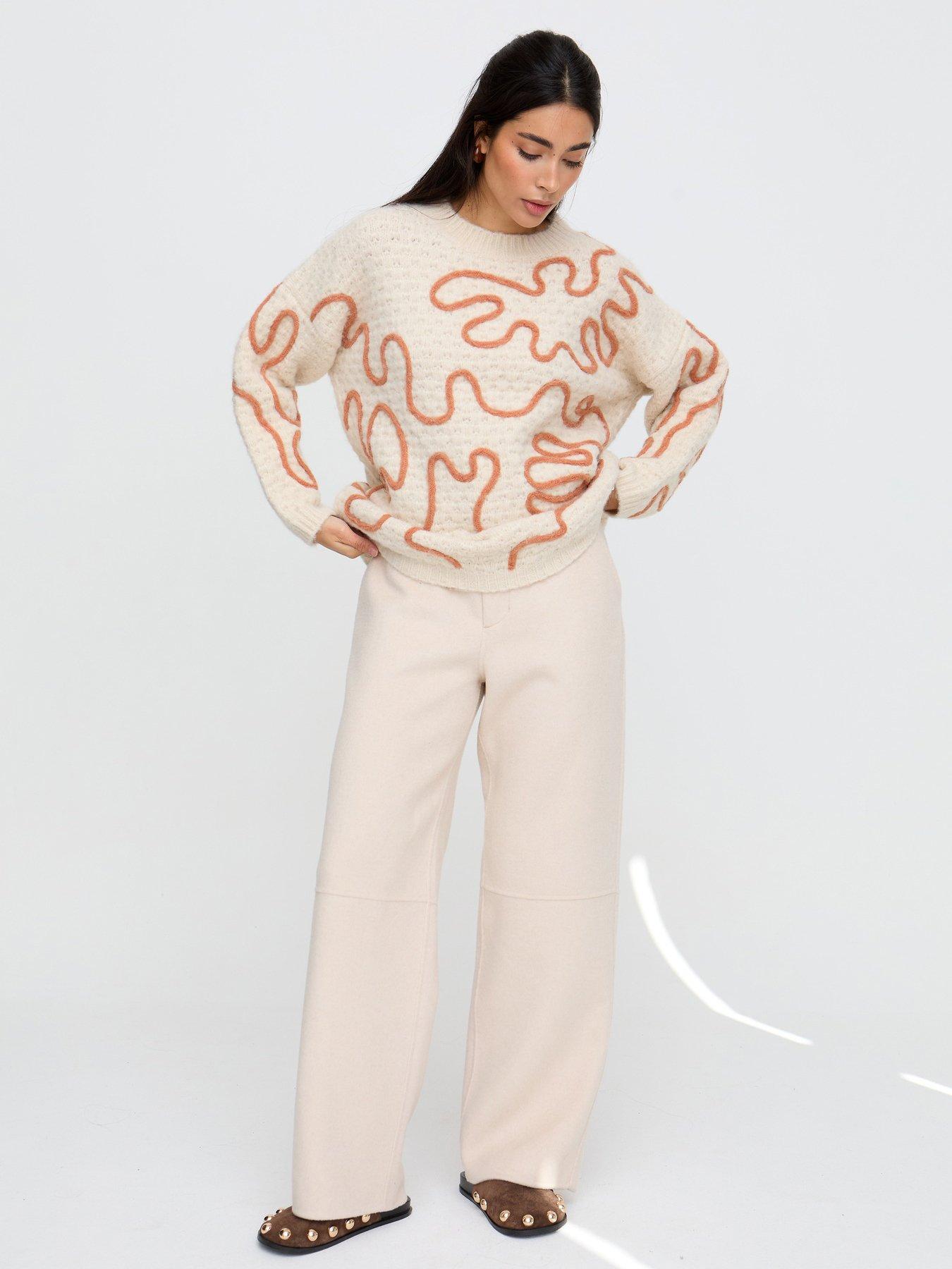 Image 3 of 5 of Raffya Elton Jumper - Beige