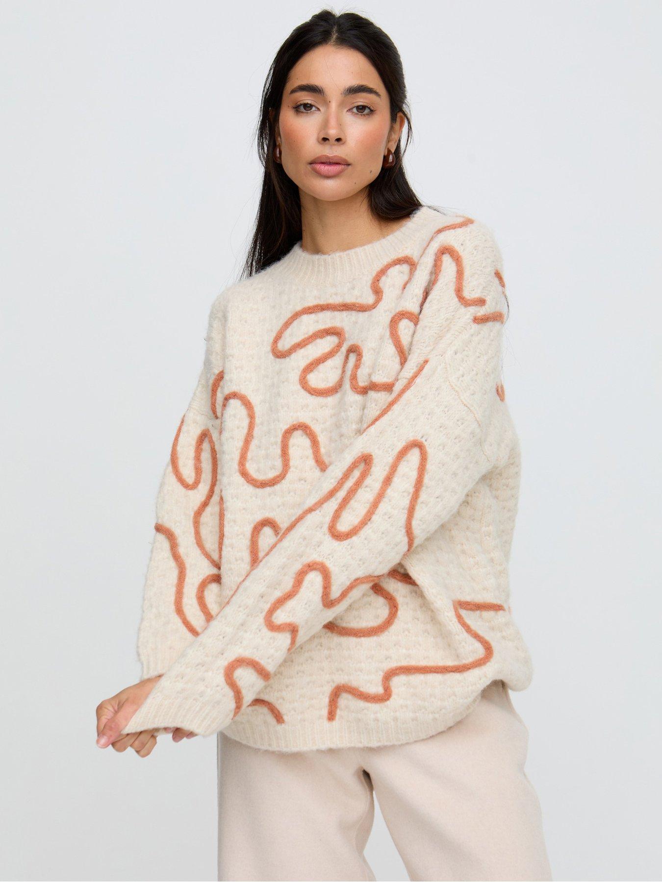 Image 4 of 5 of Raffya Elton Jumper - Beige