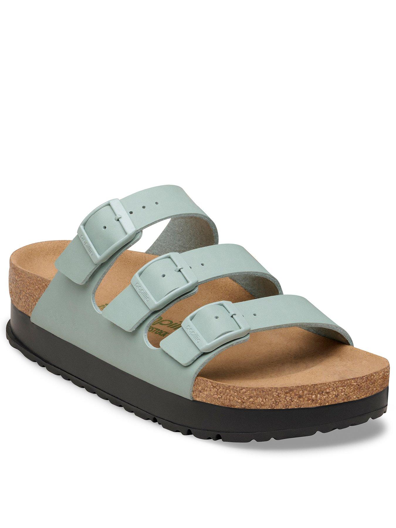 Image 1 of 3 of Birkenstock Florida Flex Platform Sandals - Pure Sage