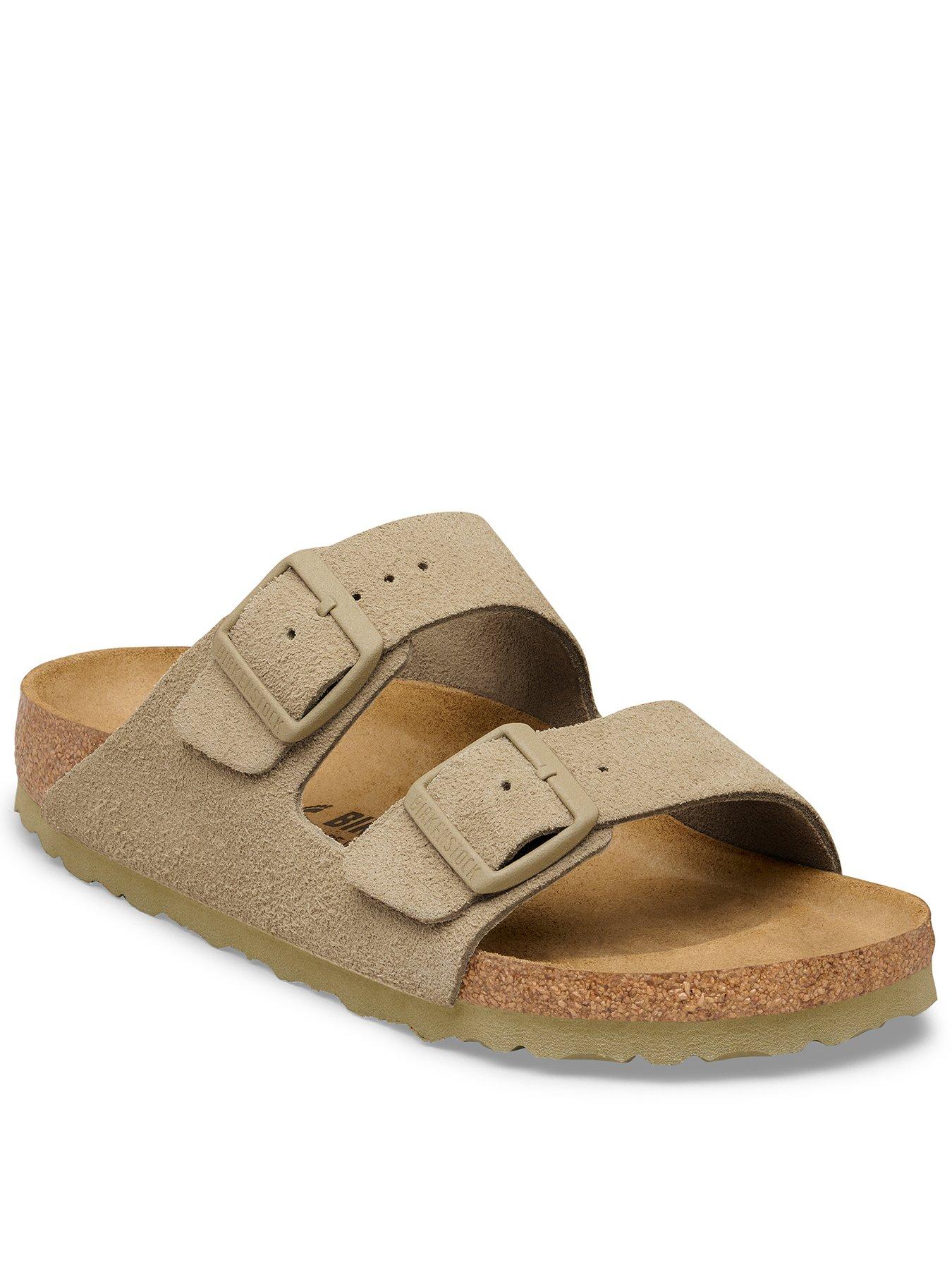 Birkenstock Arizona Suede Sandal - Faded Khaki