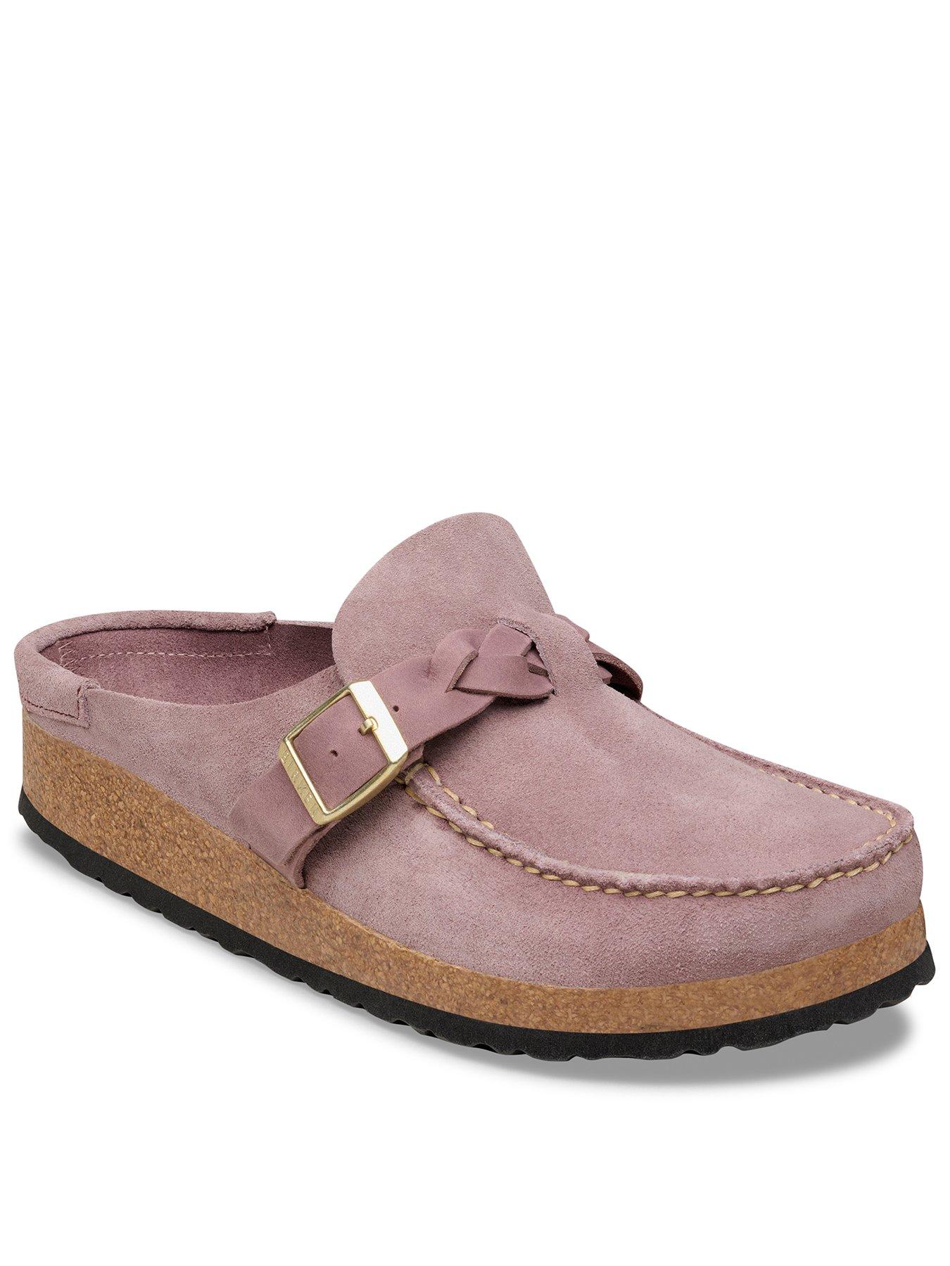 Birkenstock Buckley Braided Suede Shoe - Faded Purple