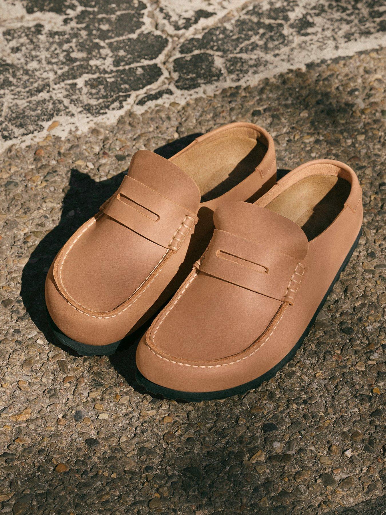  image of birkenstock-naples-wrapped-oiled-leather-clog-cognac
