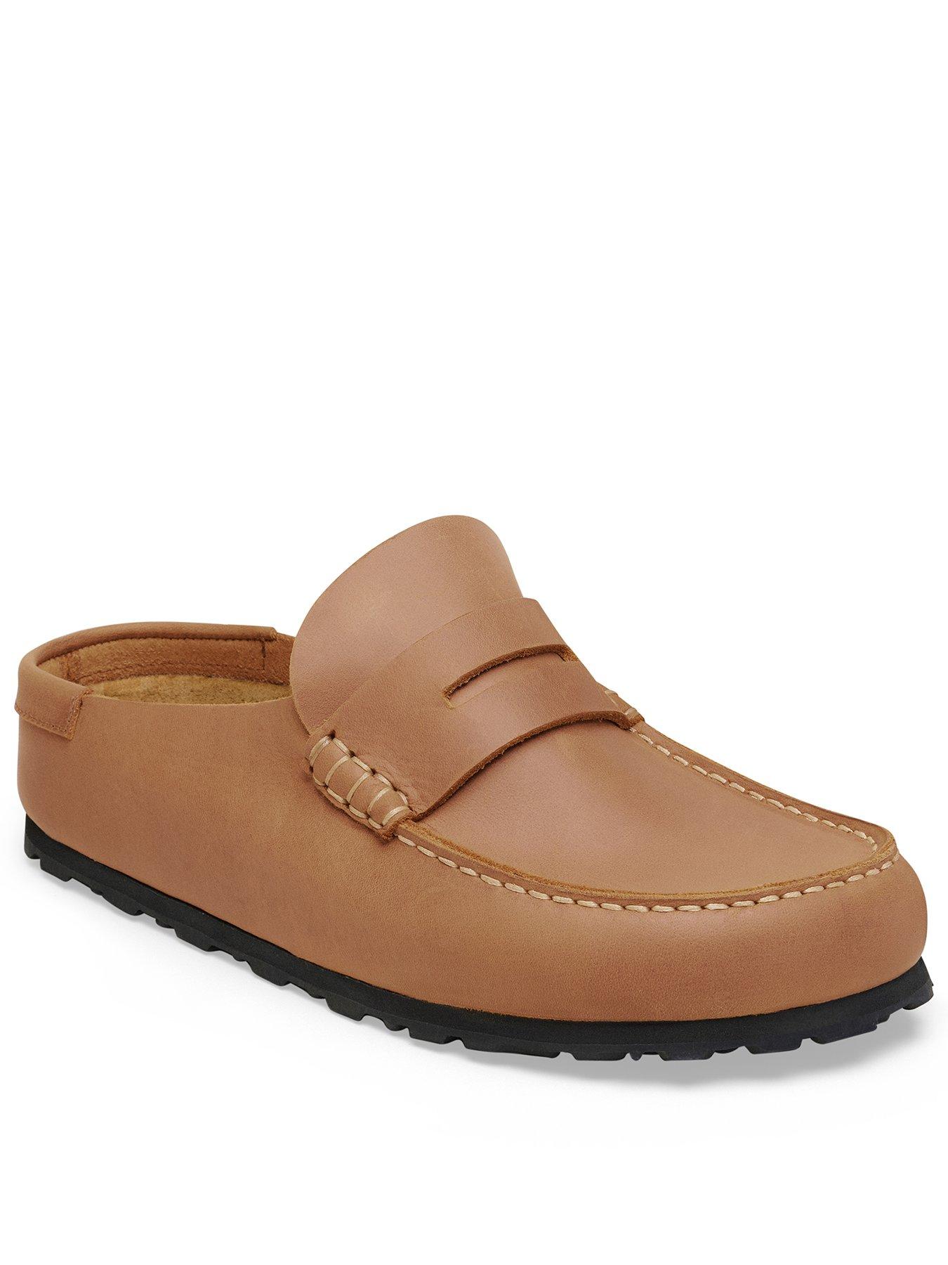 Birkenstock Naples Wrapped Oiled Leather Clog - Cognac