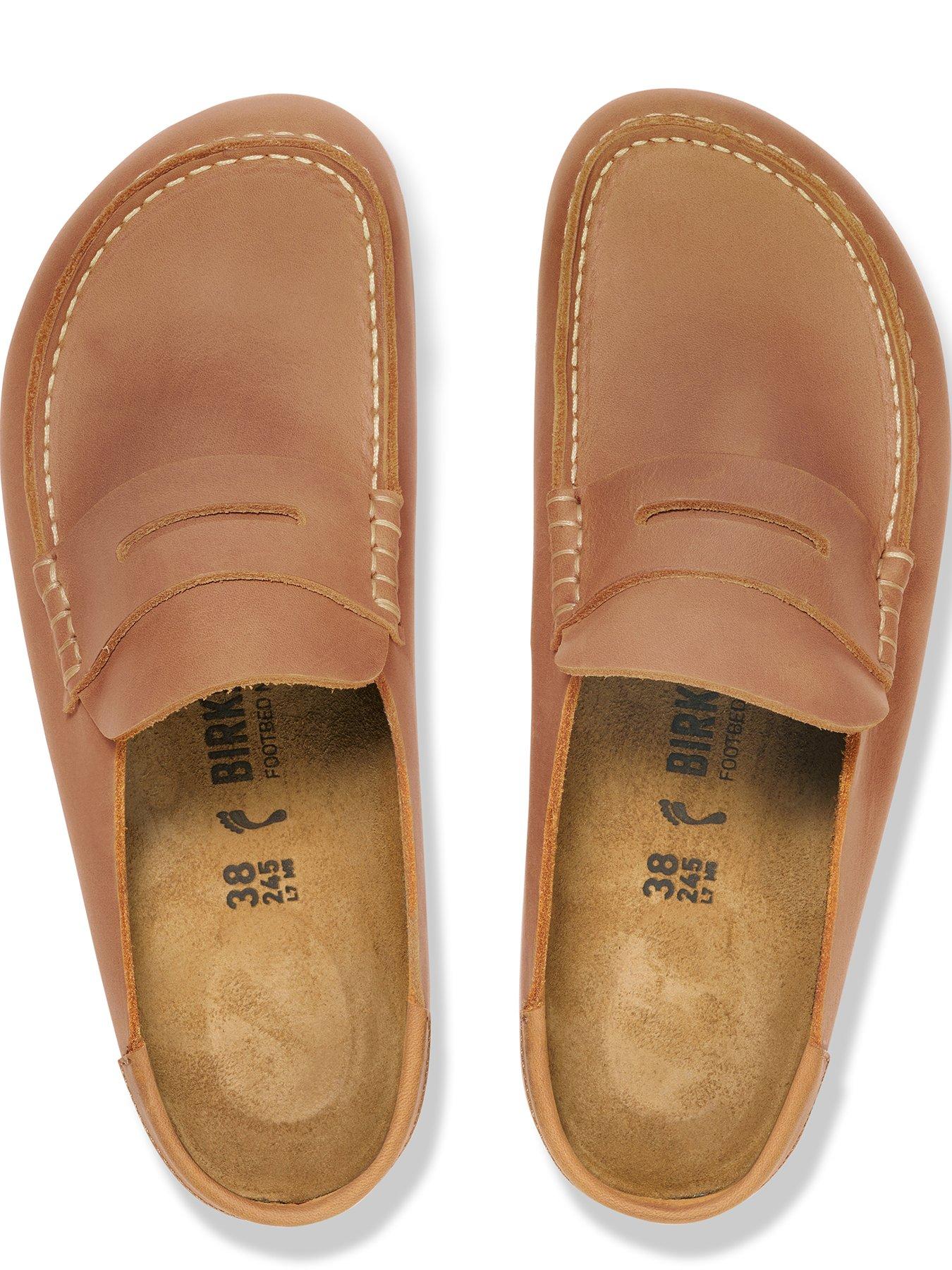  image of birkenstock-naples-wrapped-oiled-leather-clog-cognac