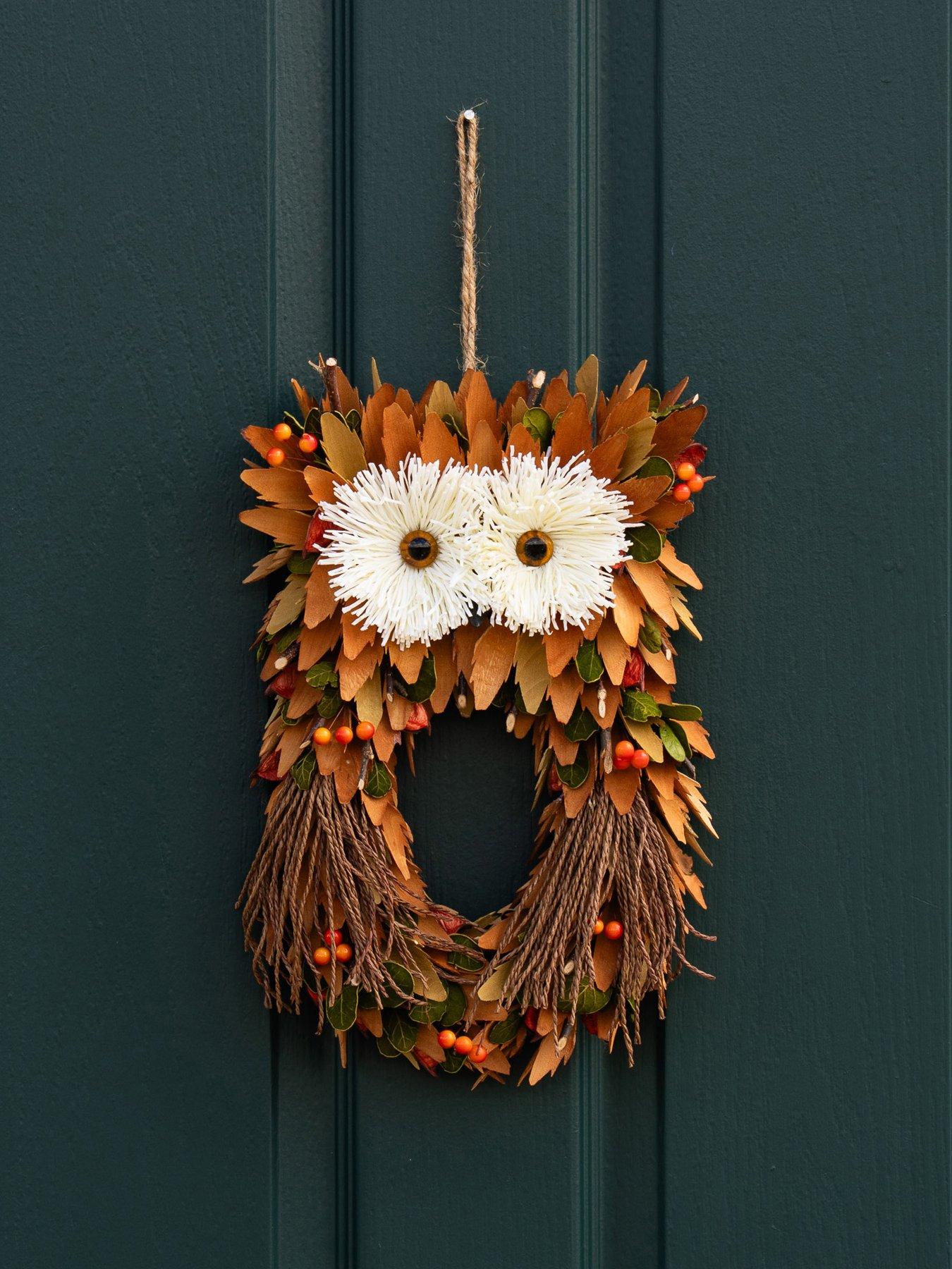 Scottish Everlastings 32cm Straw / Woodshave Owl
