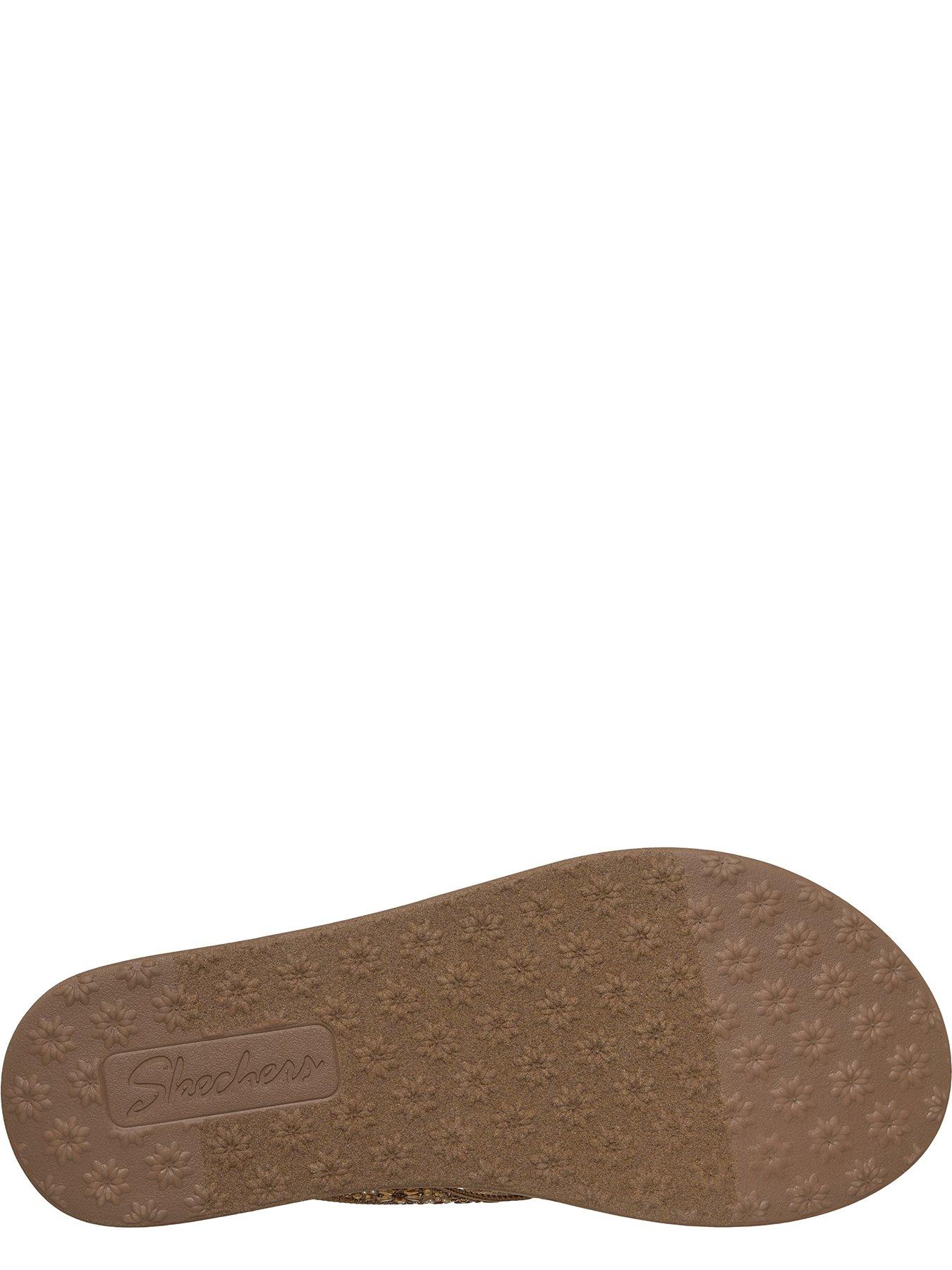 Image 4 of 5 of Skechers Meditation Luxe Toe-Post Sandal - Mocha Knit