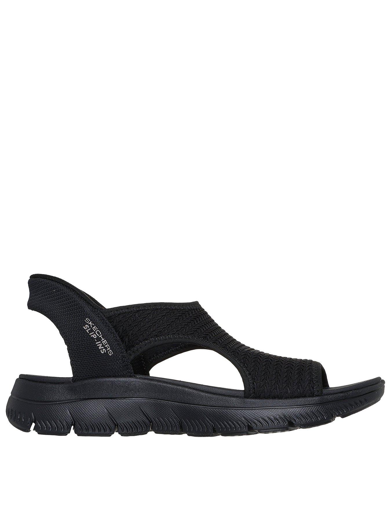 Image 1 of 5 of Skechers Summits Sandal Sweetly Evolved Slip-ins Sandal - Black Knit