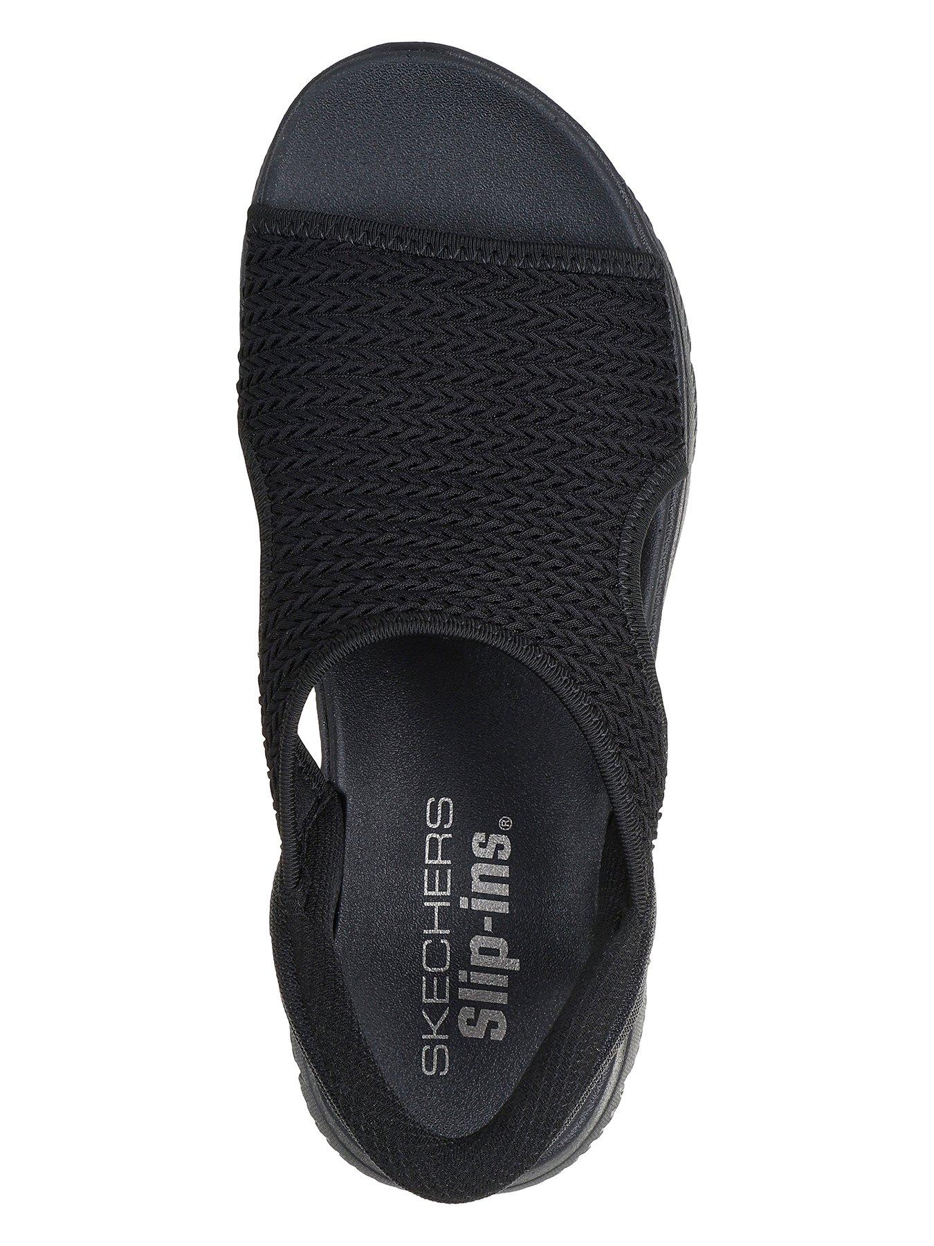 Image 3 of 5 of Skechers Summits Sandal Sweetly Evolved Slip-ins Sandal - Black Knit