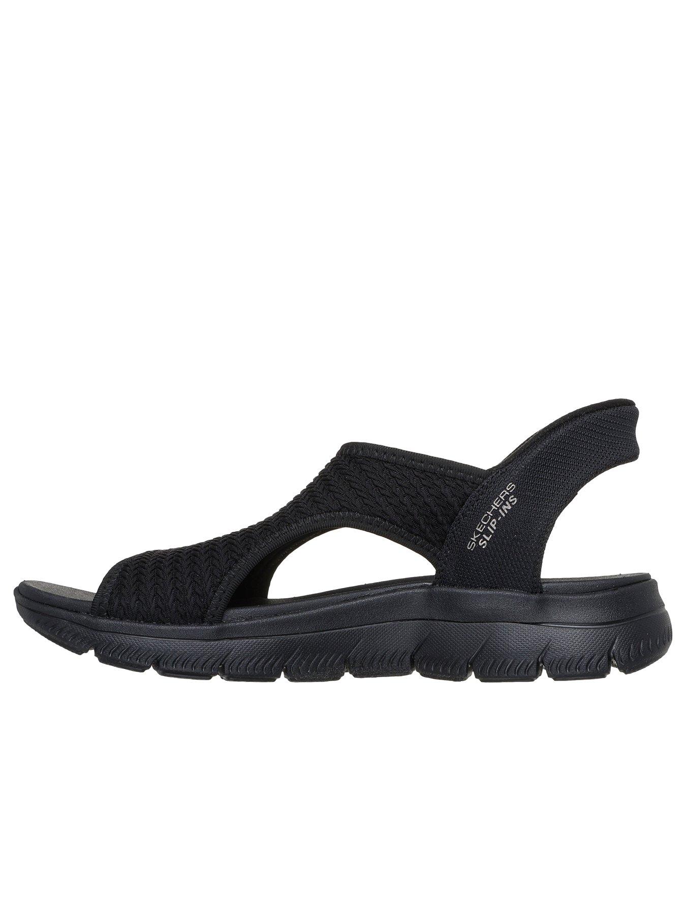 Image 5 of 5 of Skechers Summits Sandal Sweetly Evolved Slip-ins Sandal - Black Knit