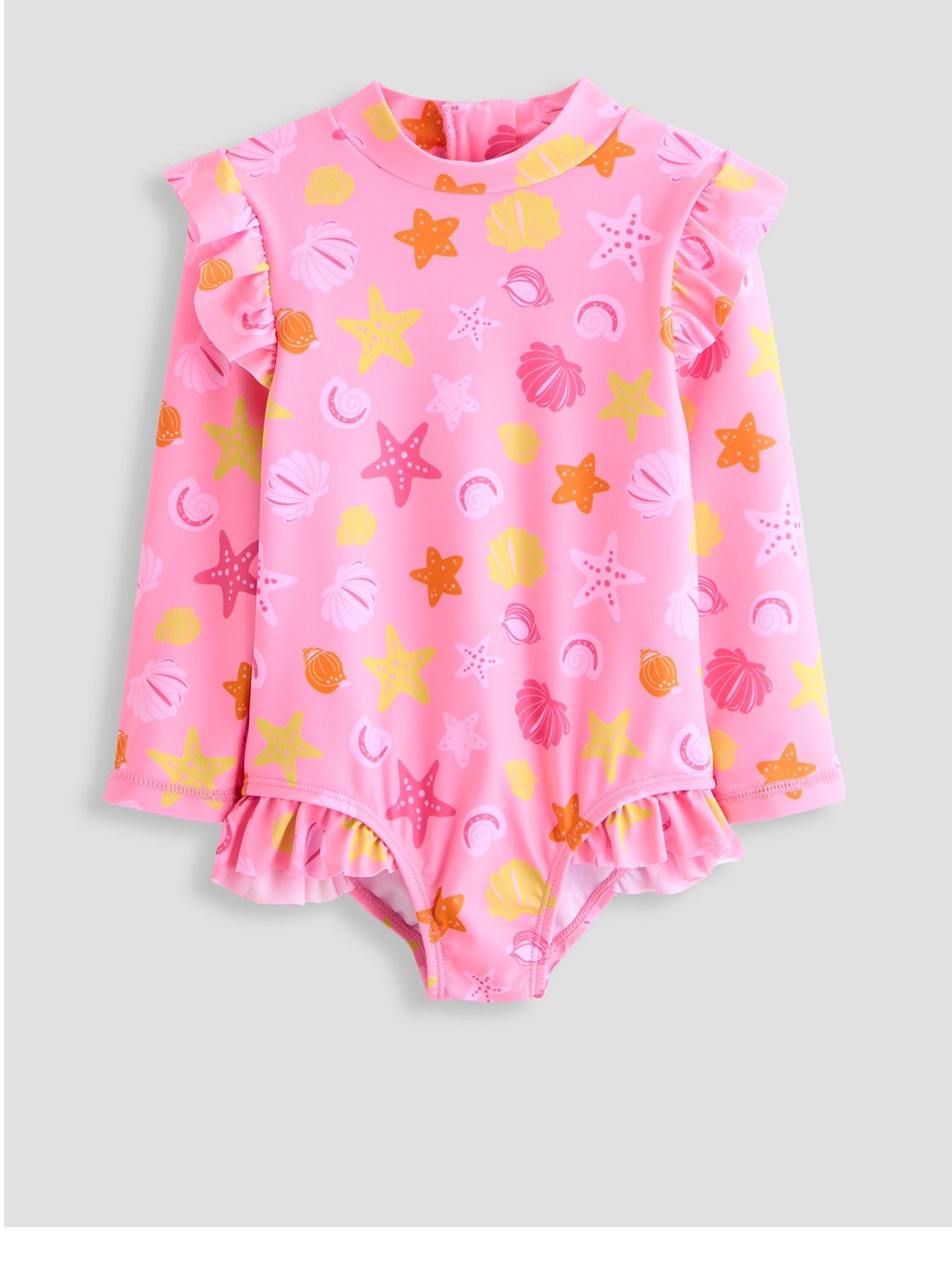 The Very Collection Baby Girl Shell Print Sunsafe Swimsuit - Pink