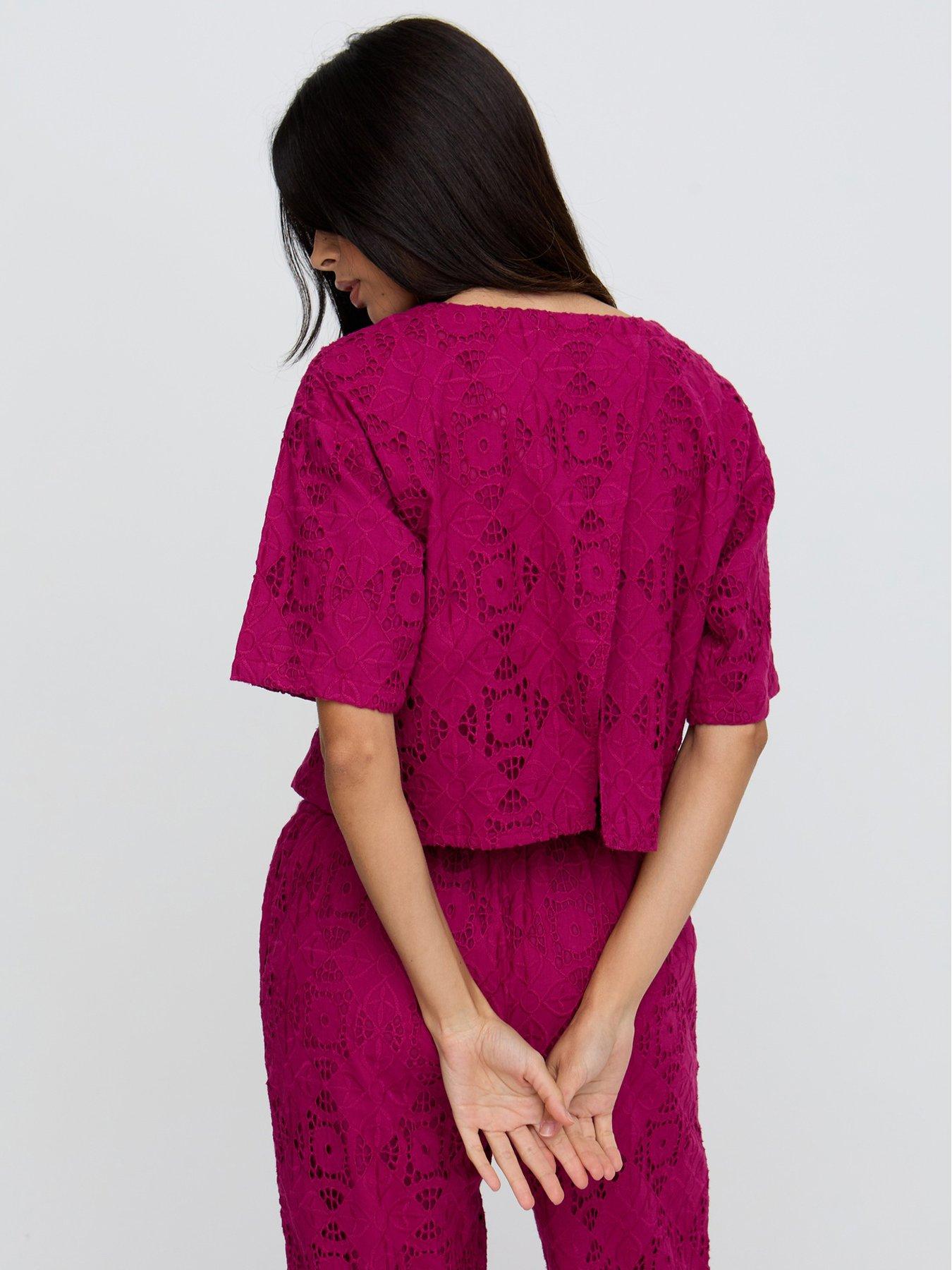  image of raffya-opal-top-burgundy