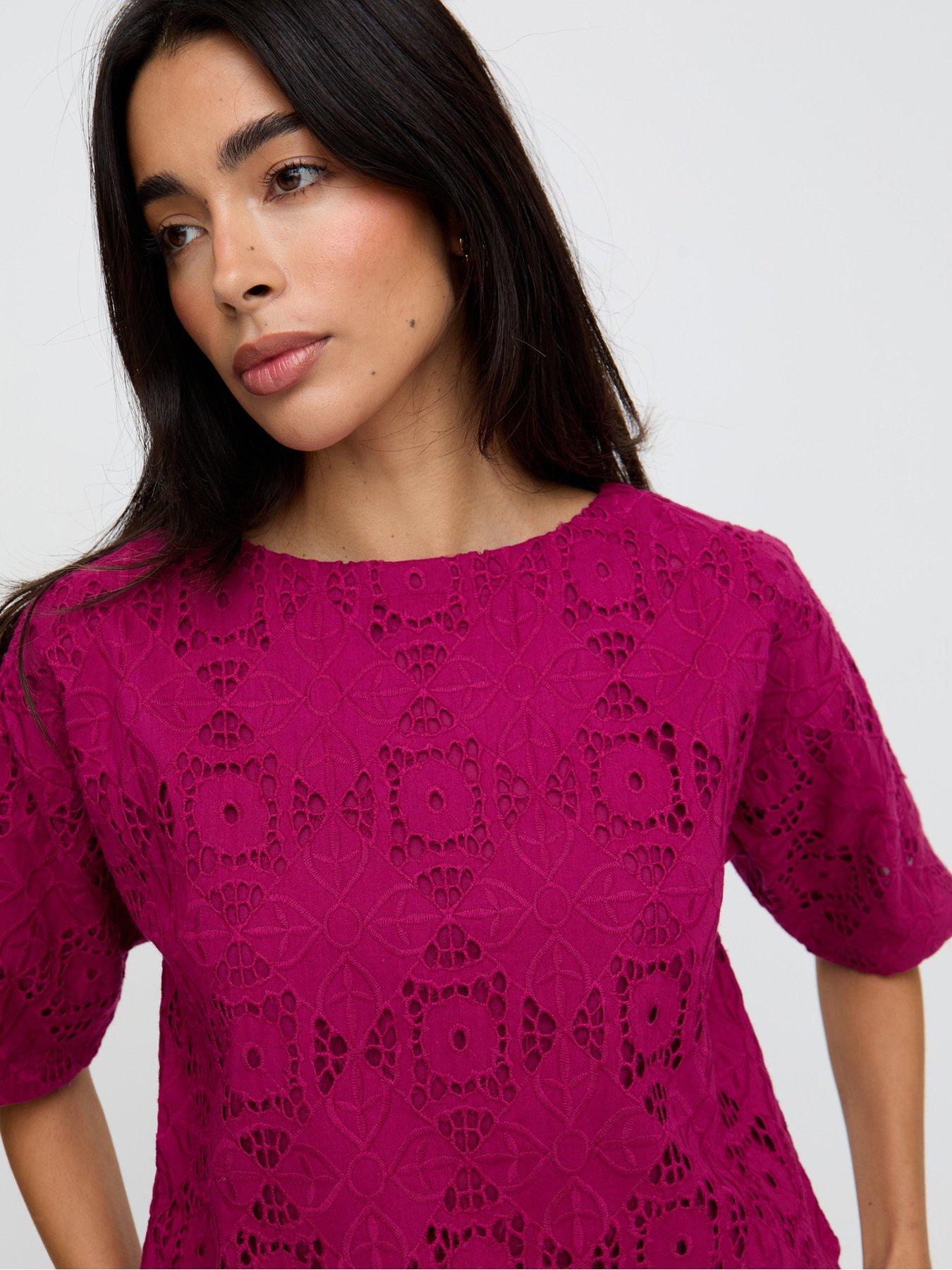  image of raffya-opal-top-burgundy