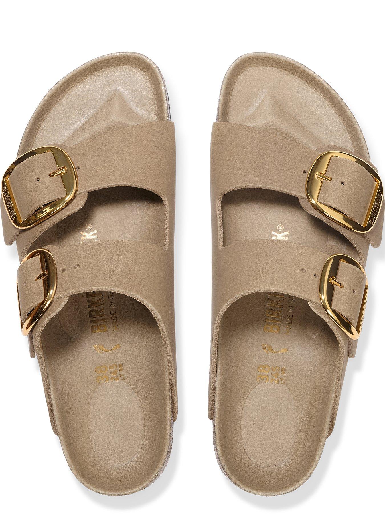 Image 4 of 5 of Birkenstock Womens Arizona Big Buckle Oiled Leather Sandal - Tabacco Brown