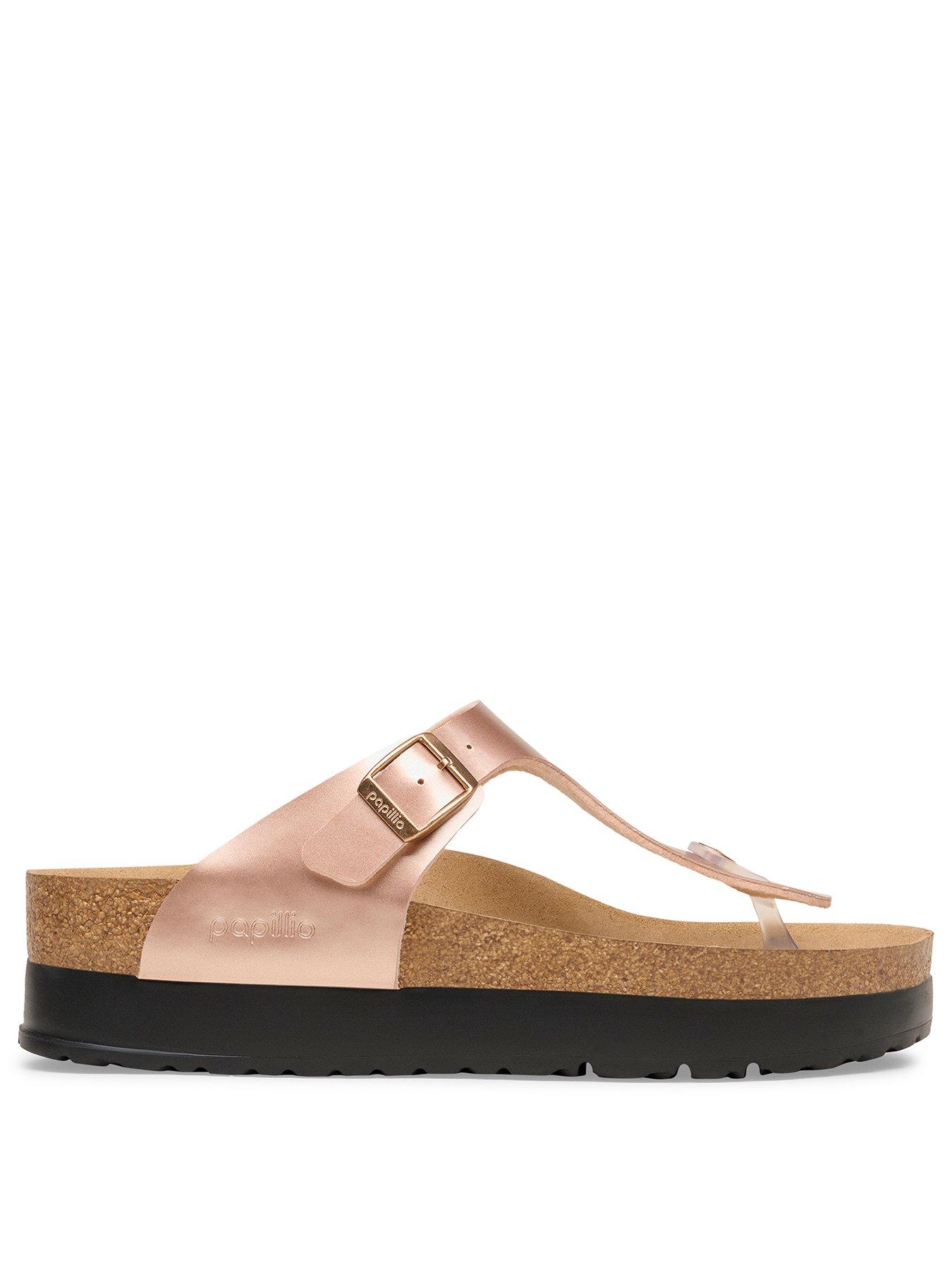 Image 2 of 3 of Birkenstock Gizeh Flex Platform Metallic Sandal - Copper