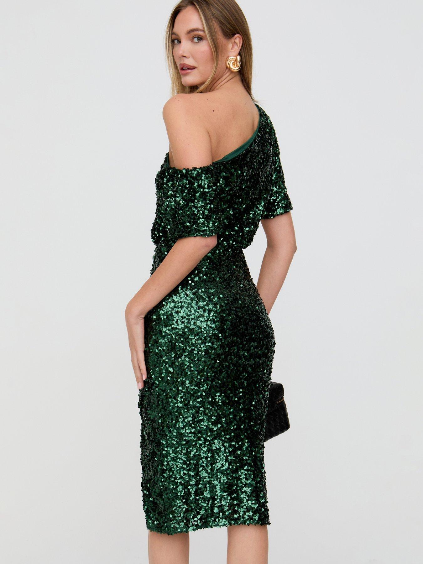  image of lily-lionel-nola-sequin-dress-green