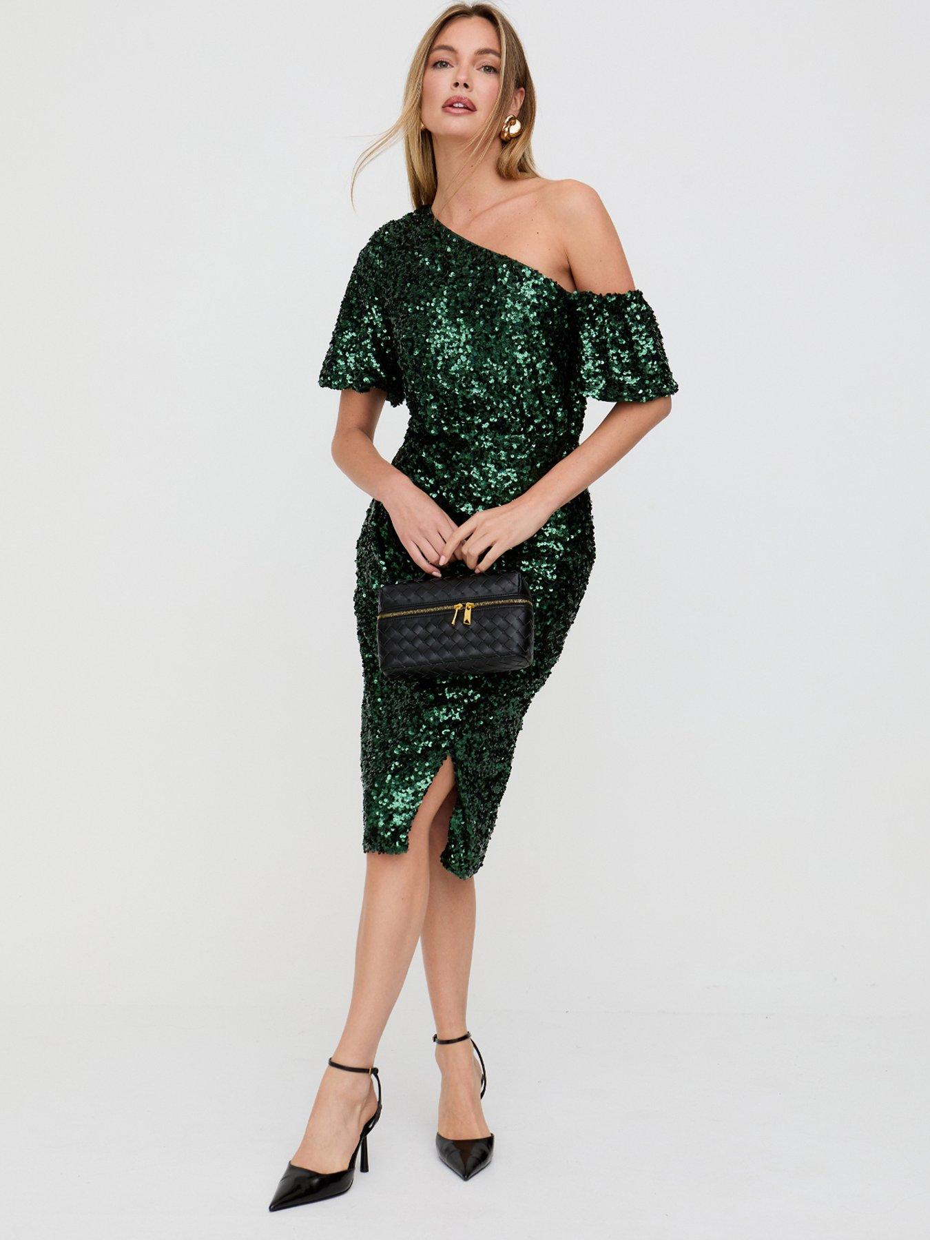  image of lily-lionel-nola-sequin-dress-green