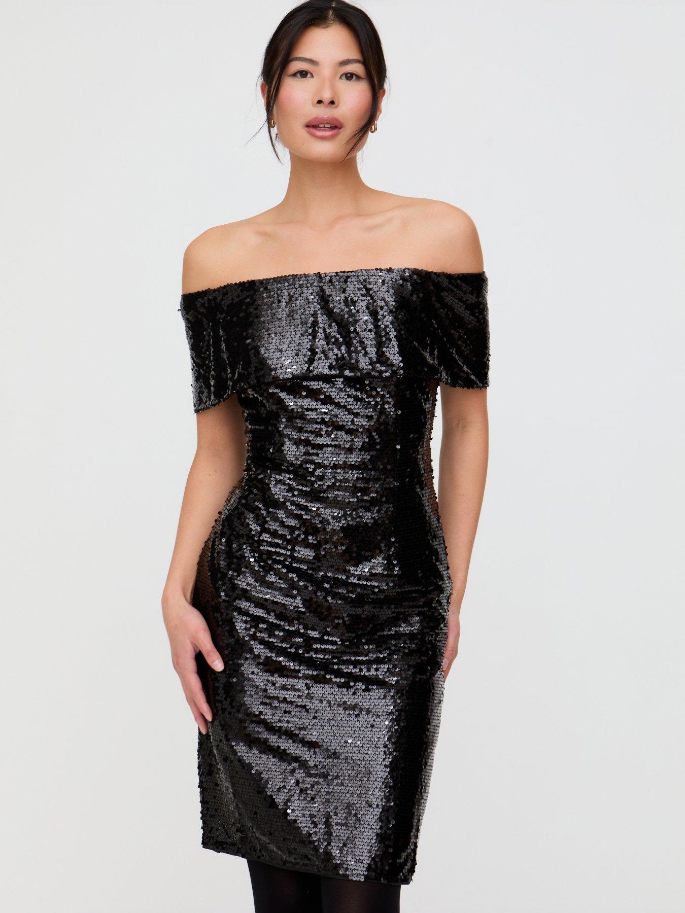  image of lily-lionel-jaya-sequin-dress-black