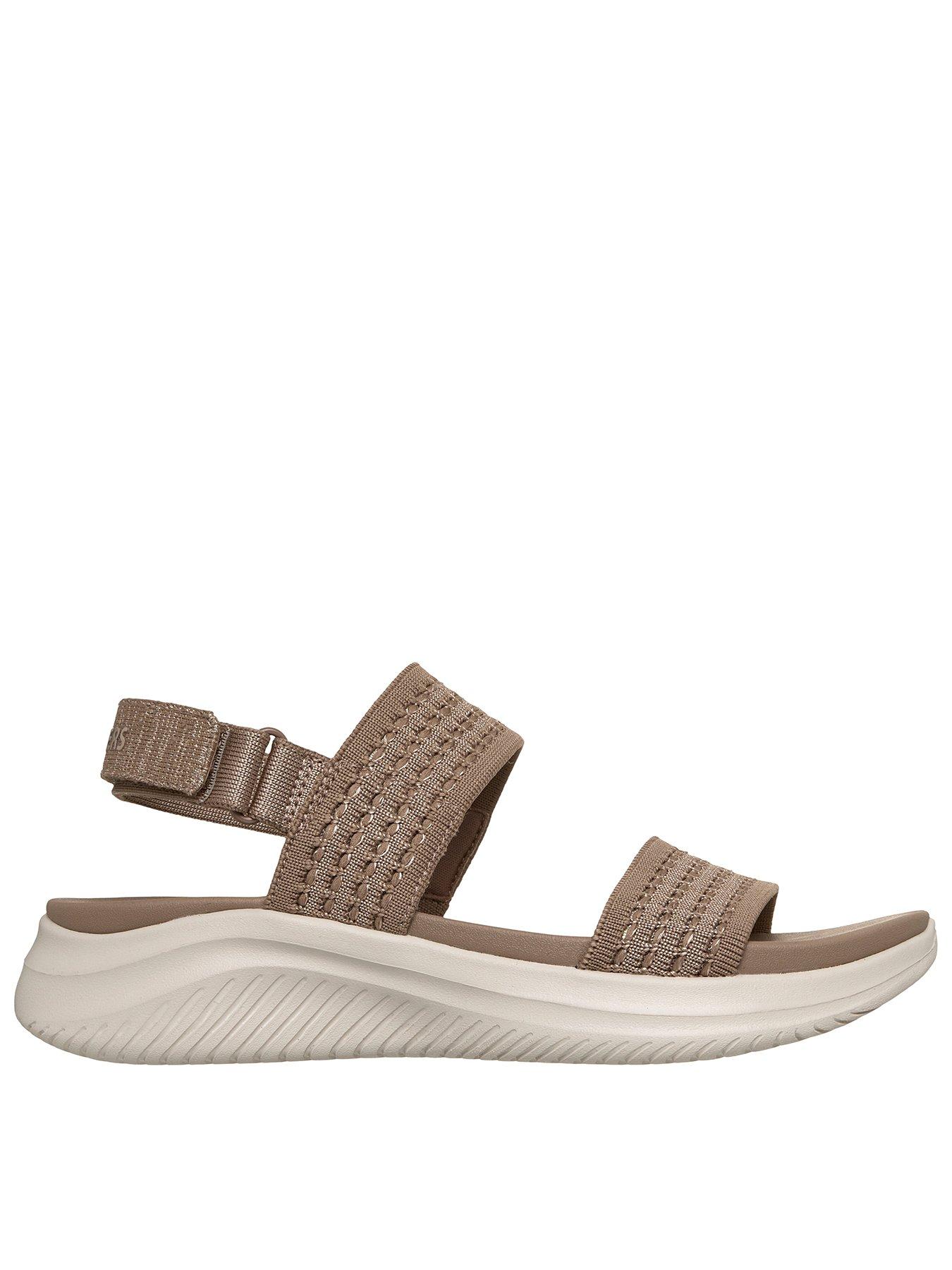 Skechers Ultra Flex 3.0 Sandal - Mocha Knit