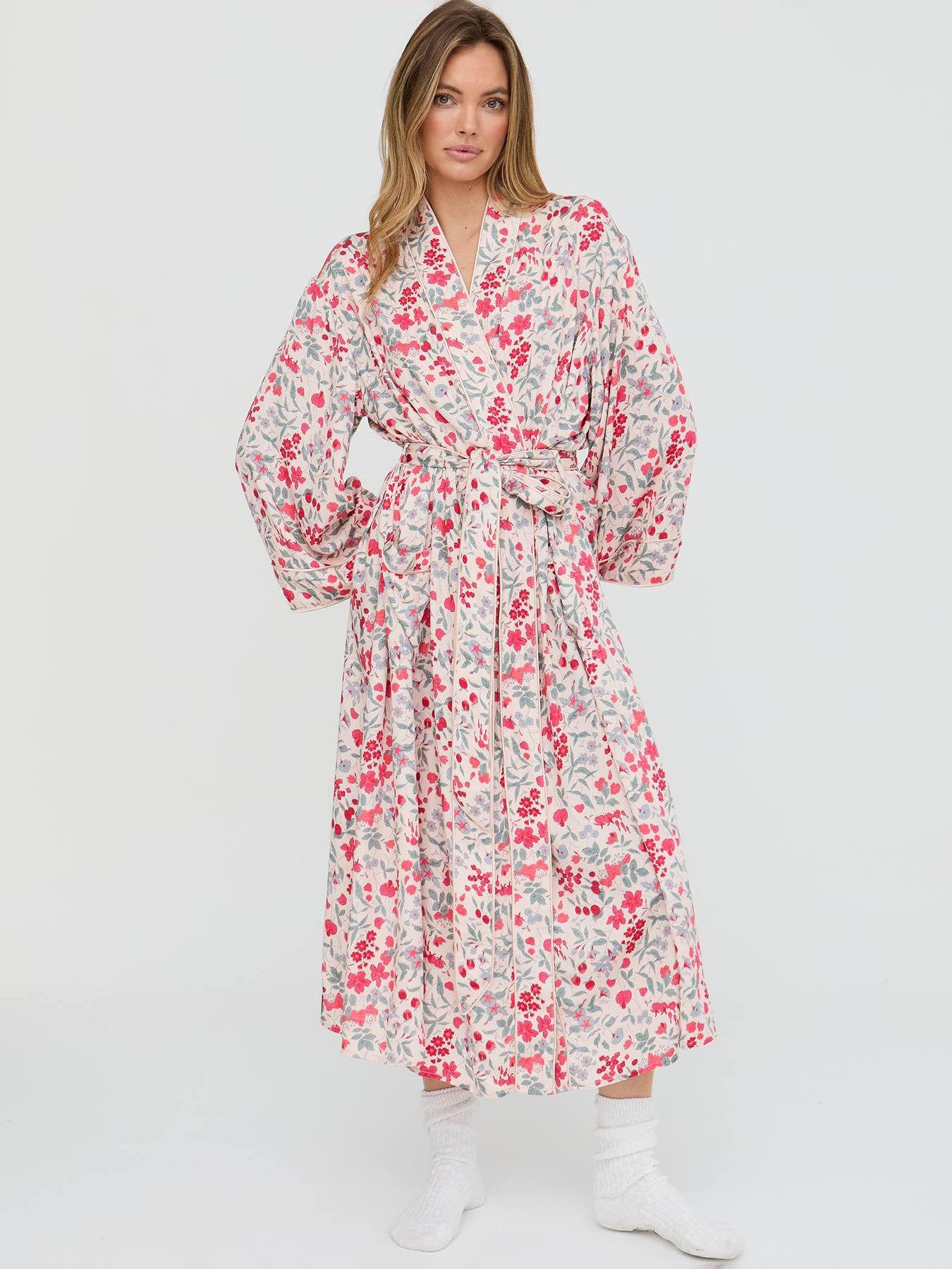  image of lily-lionel-corina-jasmine-floral-printed-robe-ivory