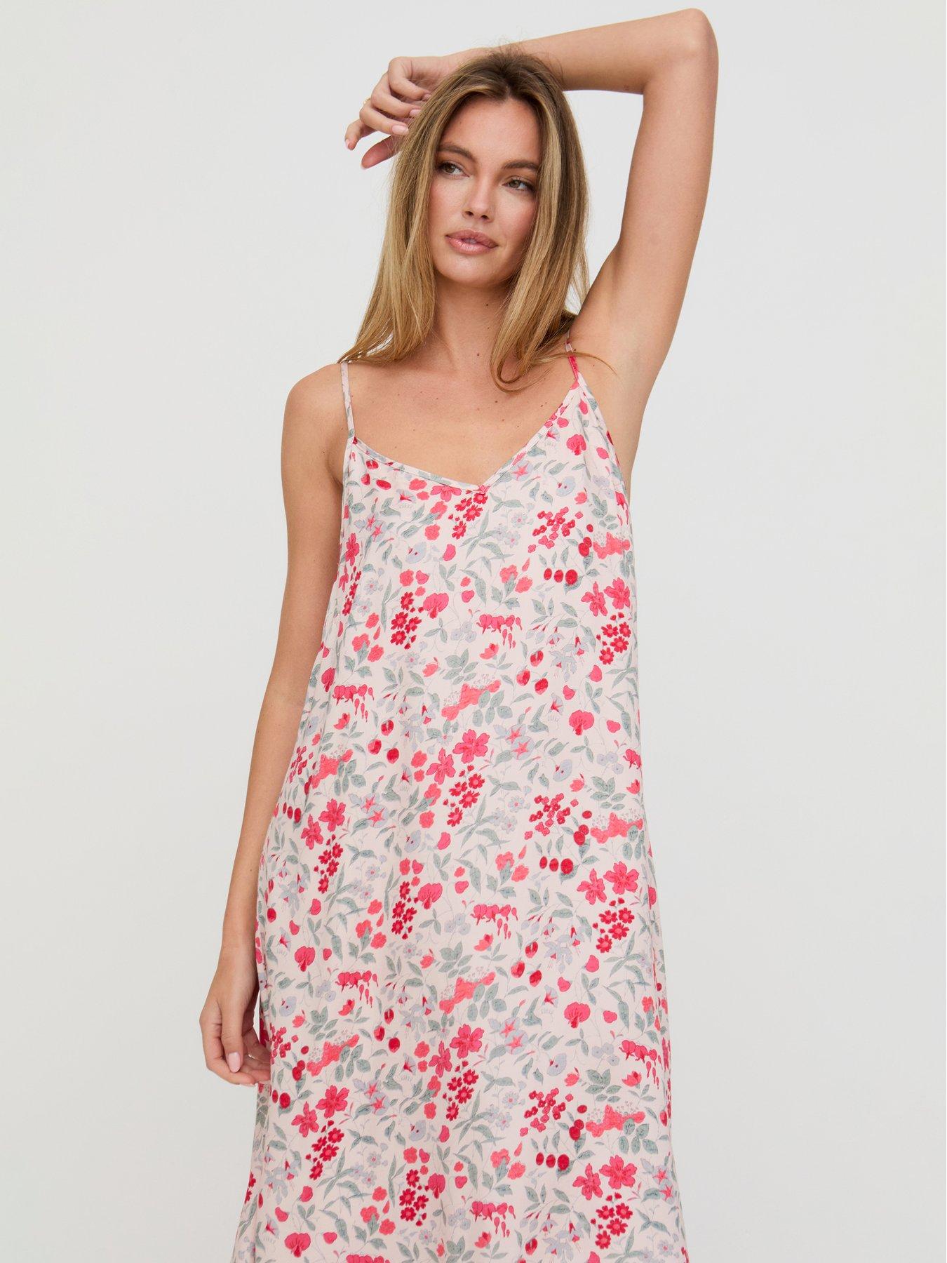 Lily & Lionel Rosie Jasmine Floral Printed Night Dress - White