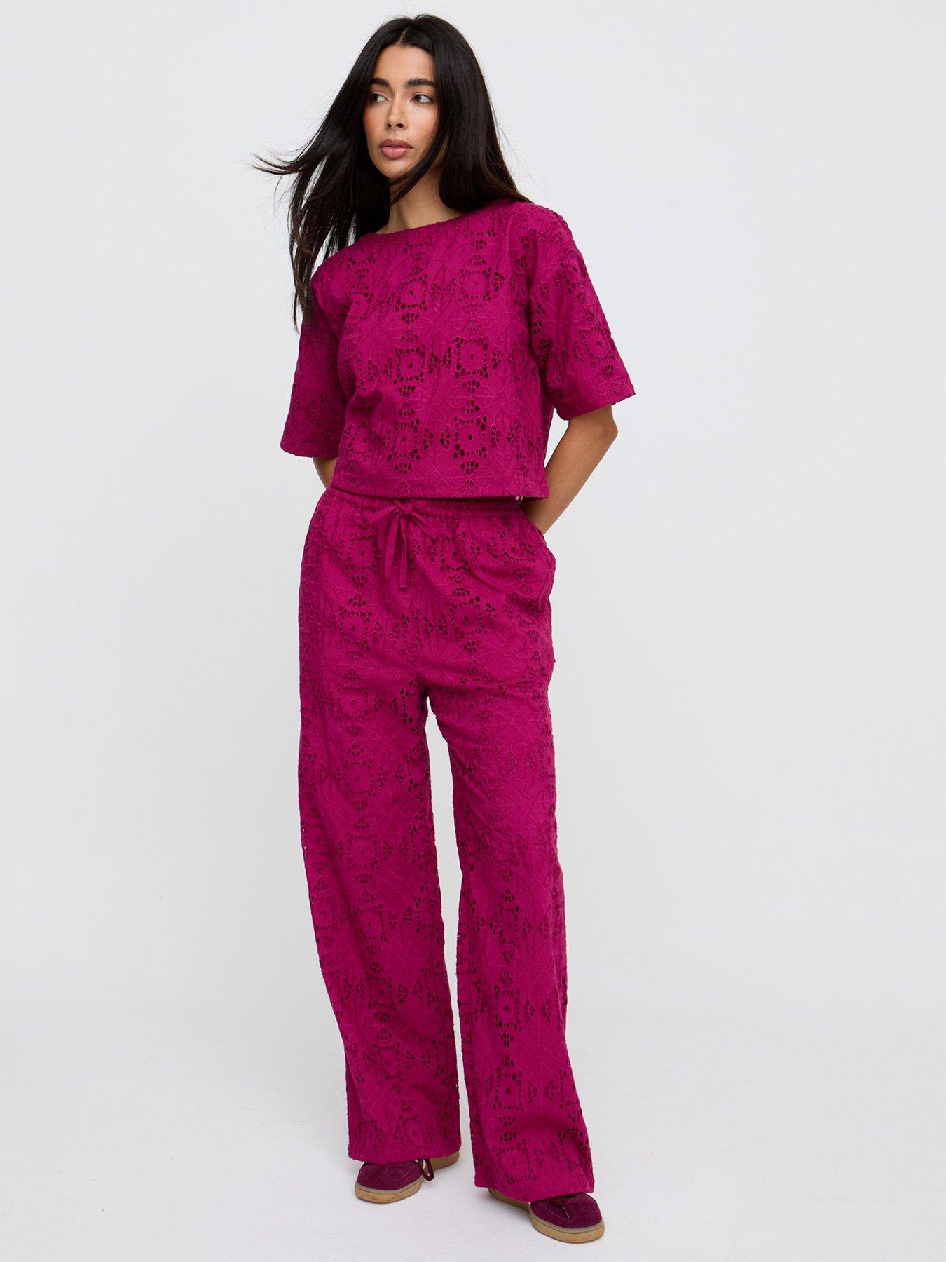 Raffya Opal Trousers - Purple