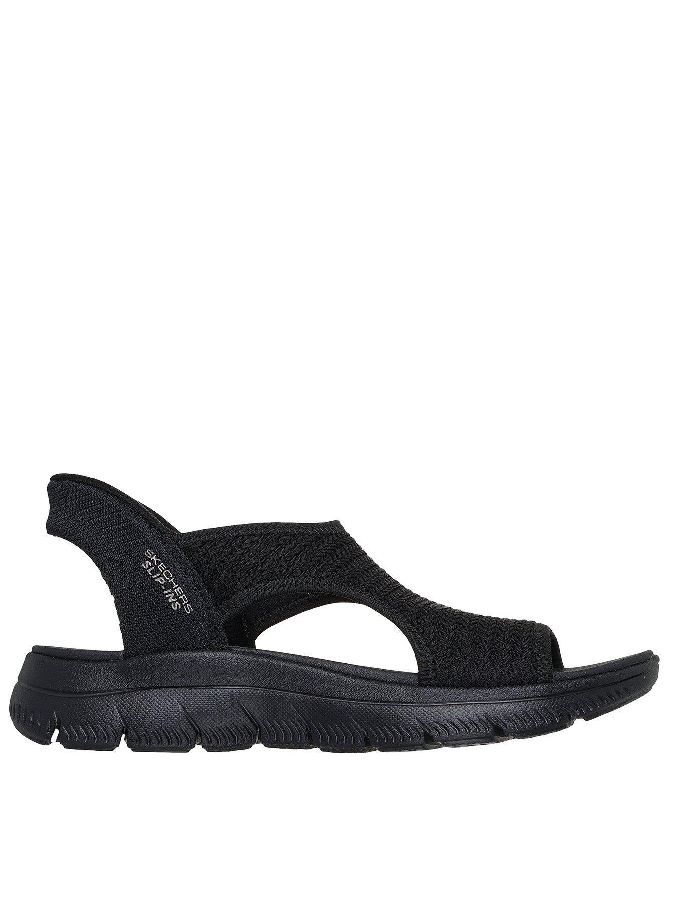 Skechers Wide Fit Summits Sweetly Evolved Sandal - Black