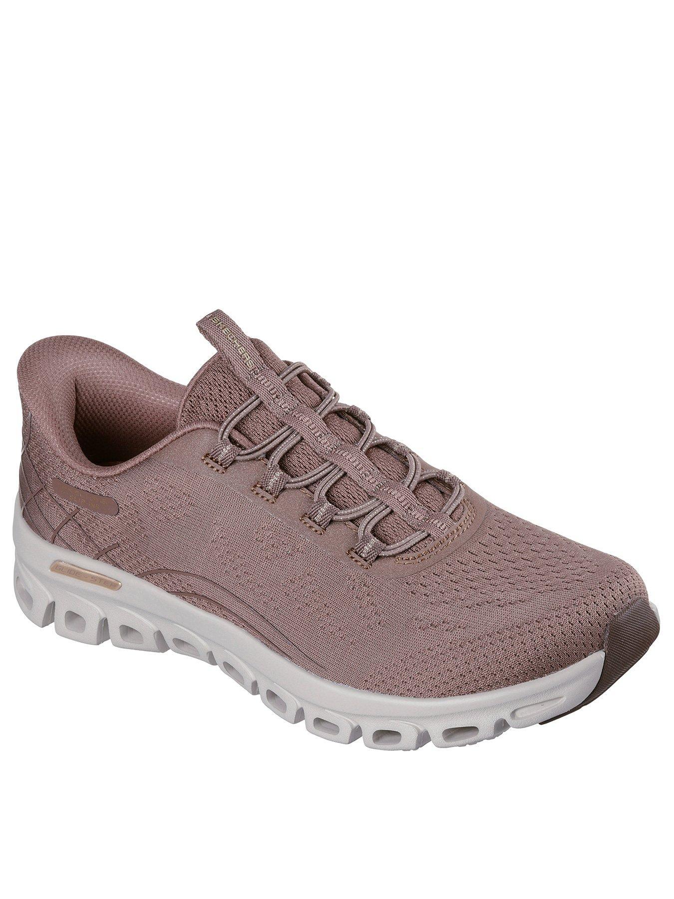 stillFront image of skechers-glide-step-elevate-amaze-trainer-burgundy