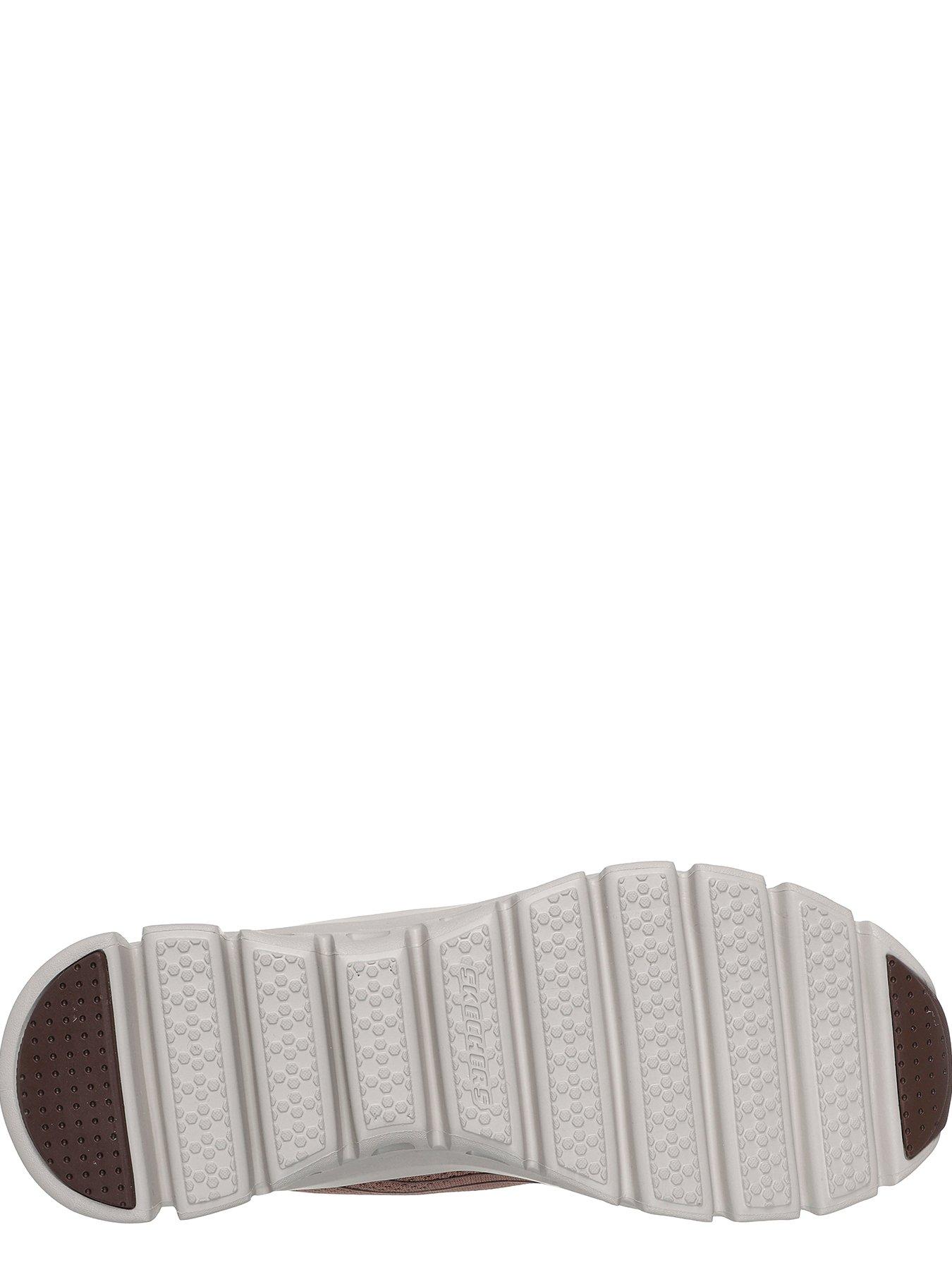  image of skechers-glide-step-elevate-amaze-trainer-burgundy