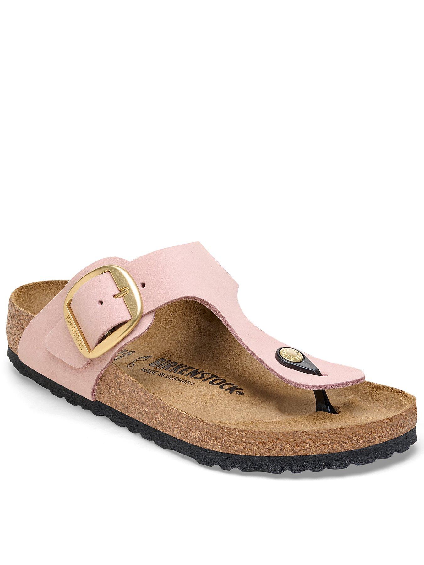 Birkenstock Gizeh Big Buckle Leather Sandal - Soft Pink