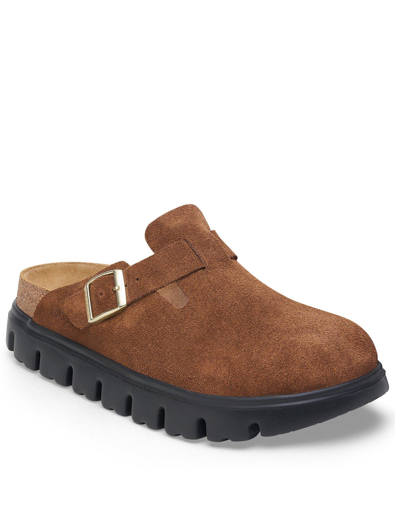 birkenstock-boston-chunky-suede-clog-dark-tea