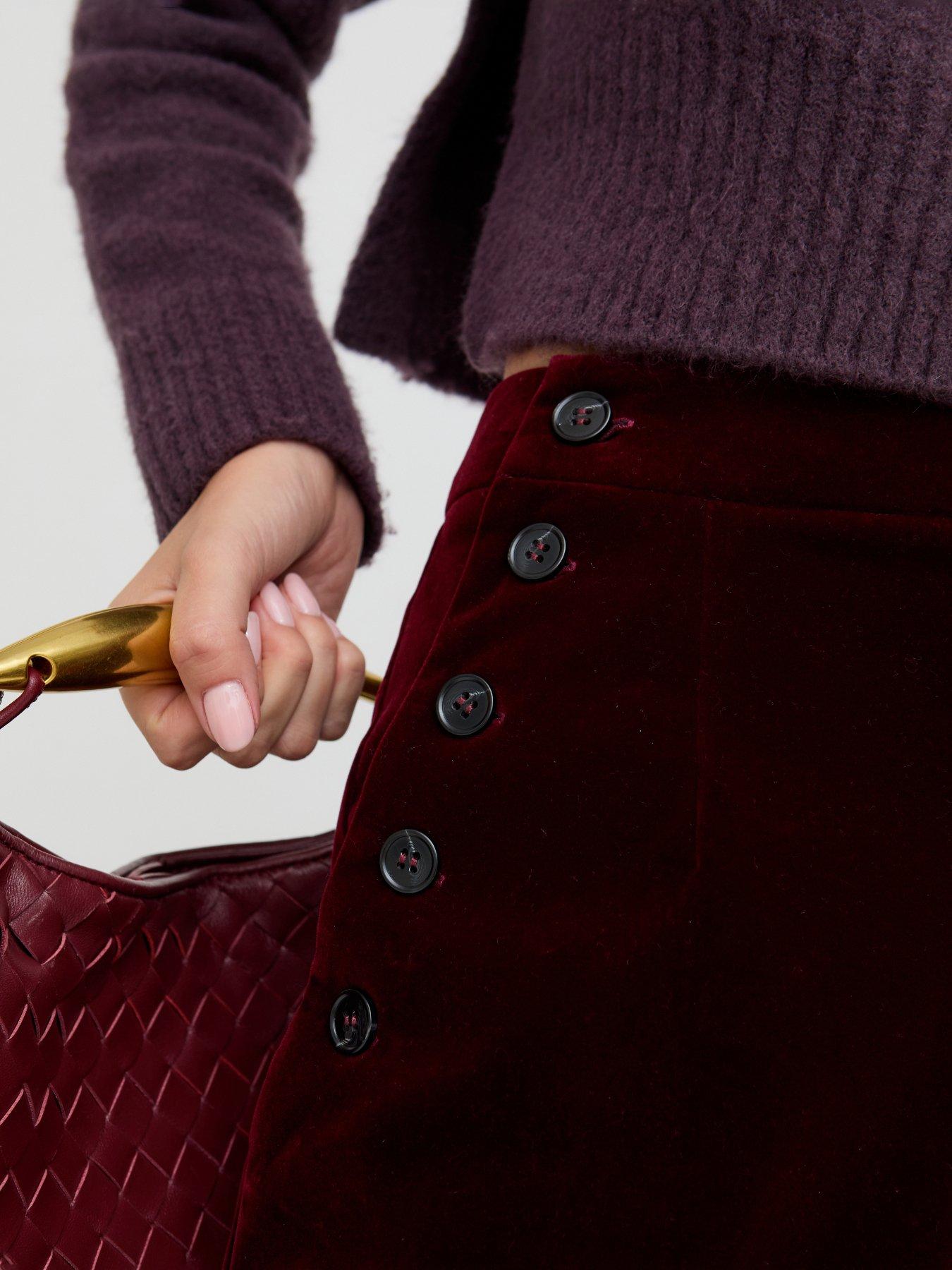  image of lily-lionel-maiden-velvet-trouser-burgundy-red