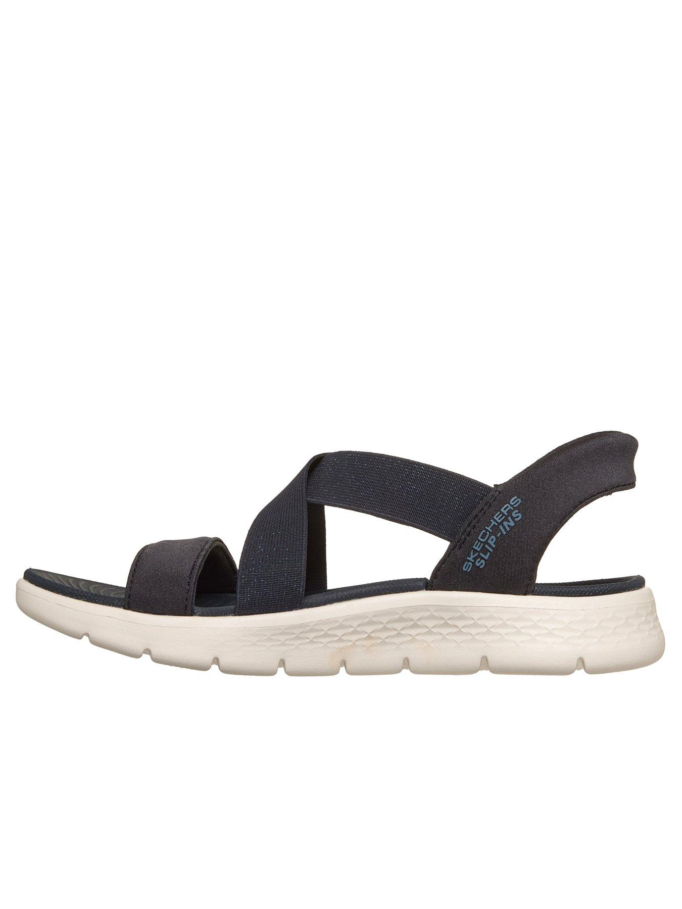 Image 5 of 5 of Skechers Go Walk Flex Glimmer Up Slip-ins Sandal - Navy Textile