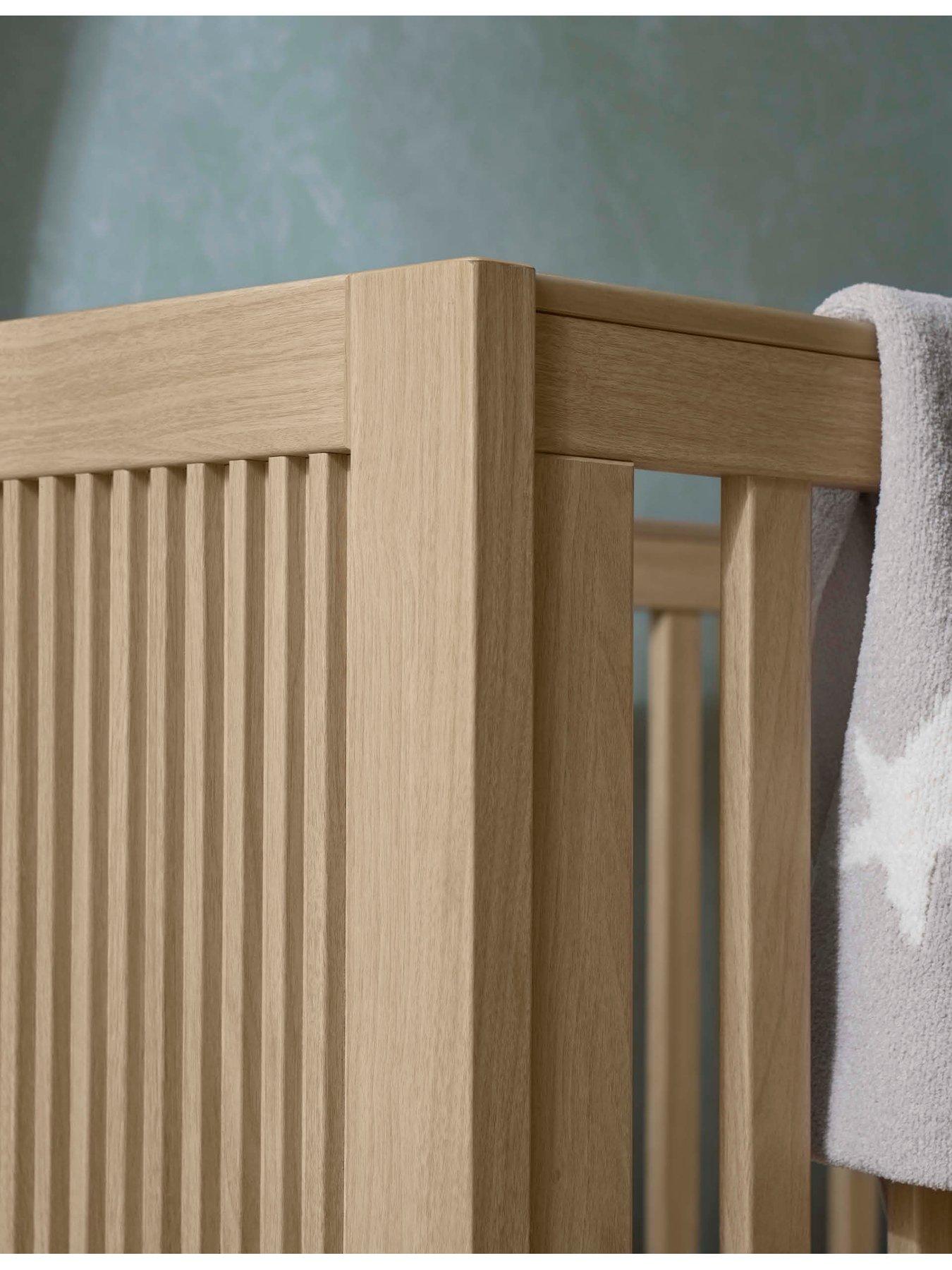 Image 3 of 7 of Mamas & Papas Oska Cot Bed - Natural Oak