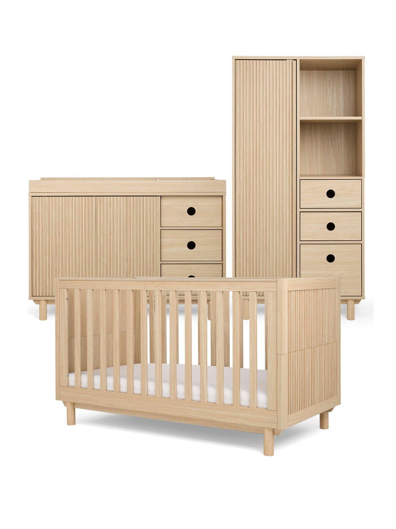 Image 2 of 7 of Mamas & Papas Oska Wide Range (Cotbed, Wide Dresser &amp; Wardrobe) - Natural Oak