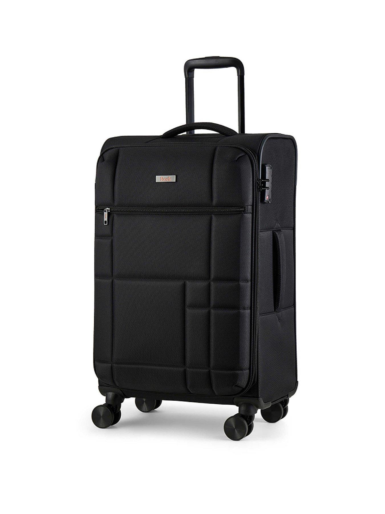 Image 1 of 5 of Rock Luggage Tokyo Black Medium Suitcase