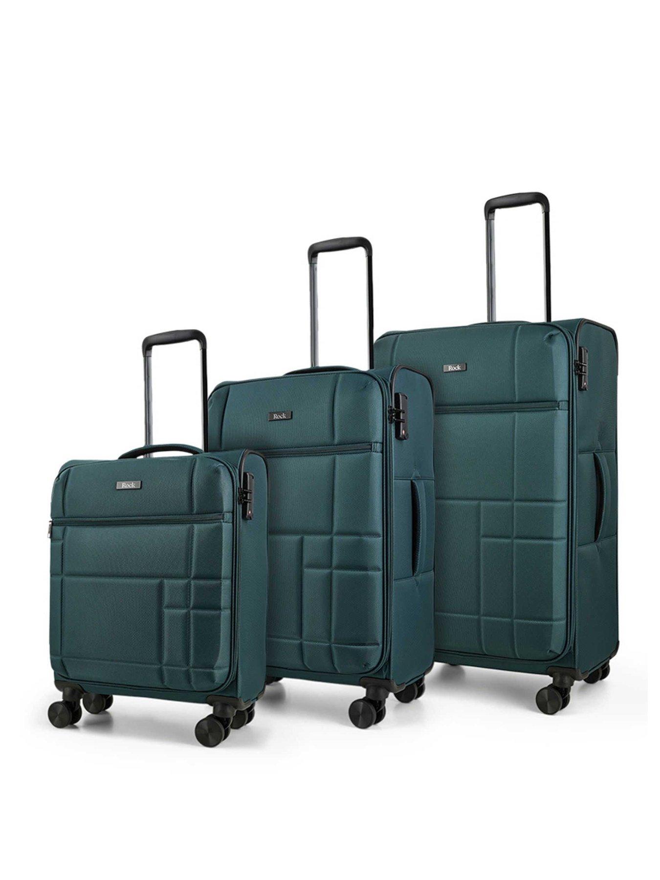 Rock Luggage Tokyo Green 3pc Set Suitcase