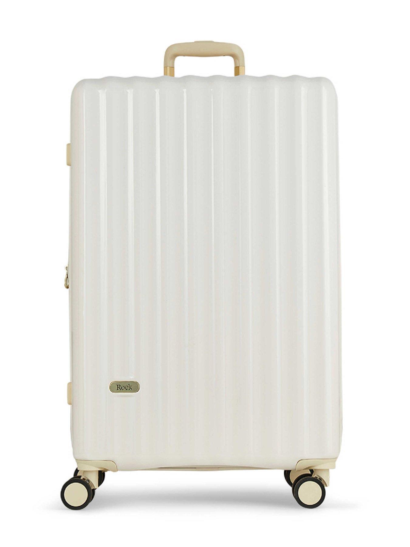 Image 2 of 6 of Rock Luggage Primrose Cream Large Suitcase