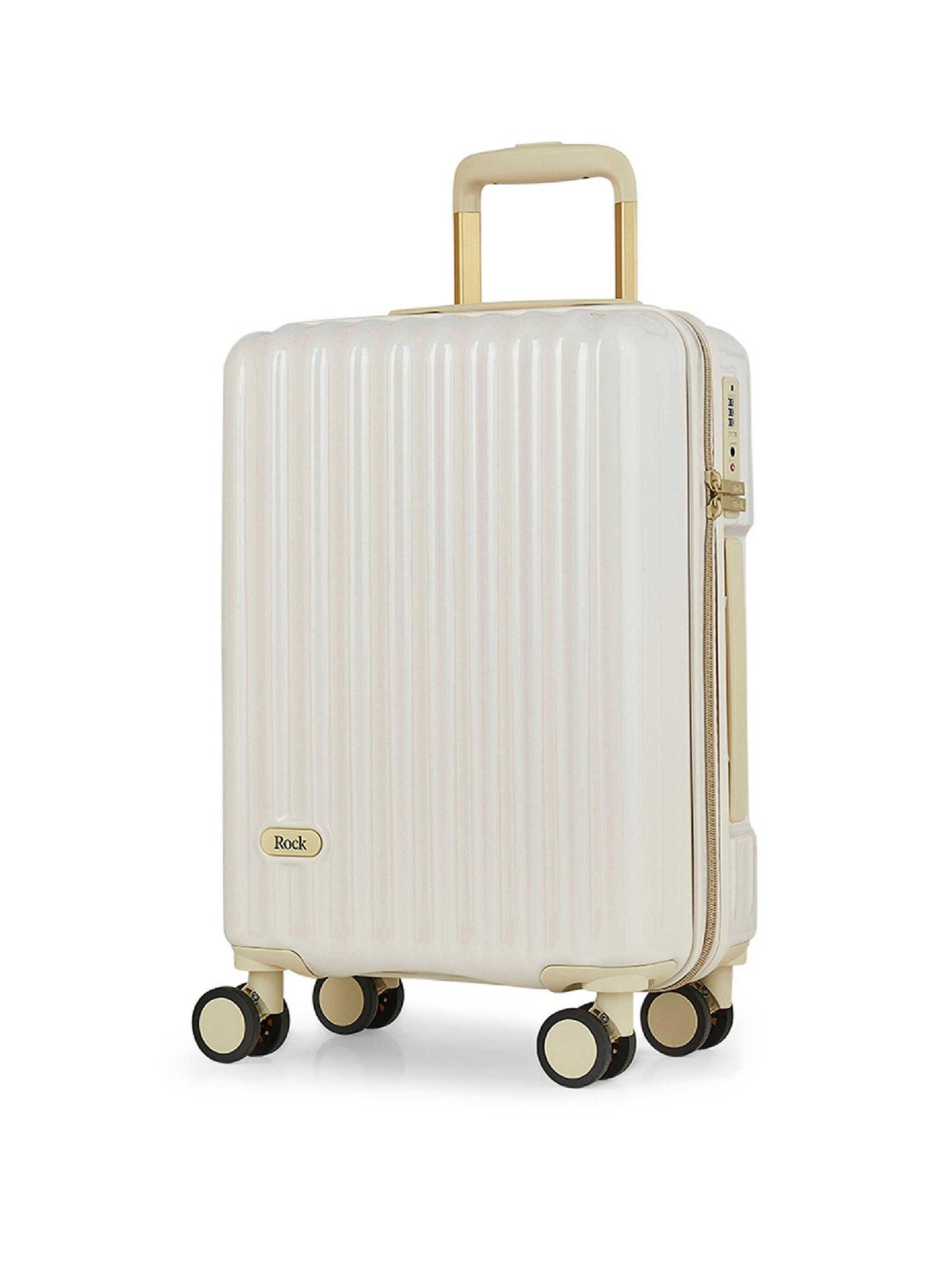 Rock Luggage Primrose Cream Cabin Suitcase