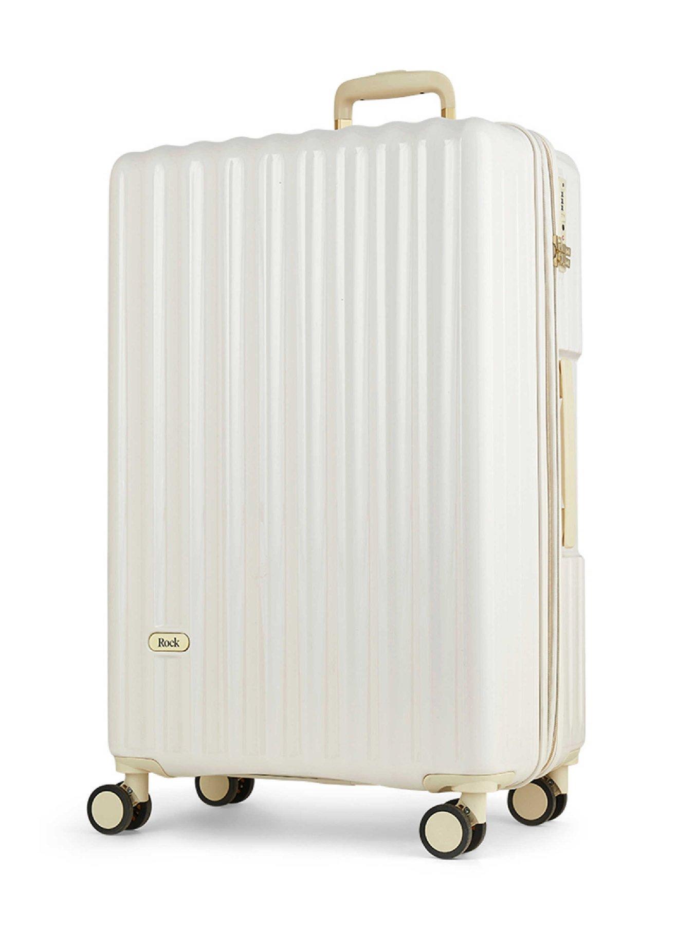 Image 2 of 6 of Rock Luggage Primrose Cream 3pc Set Suitcase