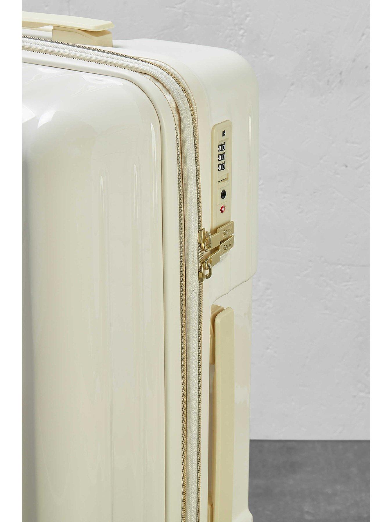Image 6 of 6 of Rock Luggage Primrose Cream 3pc Set Suitcase