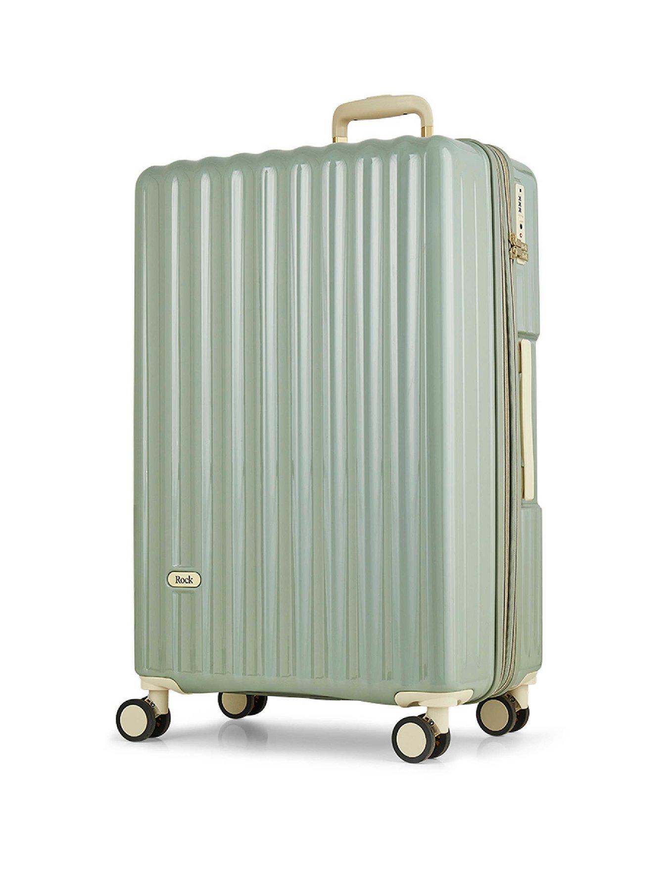 Rock Luggage Primrose Green Large Suitcase