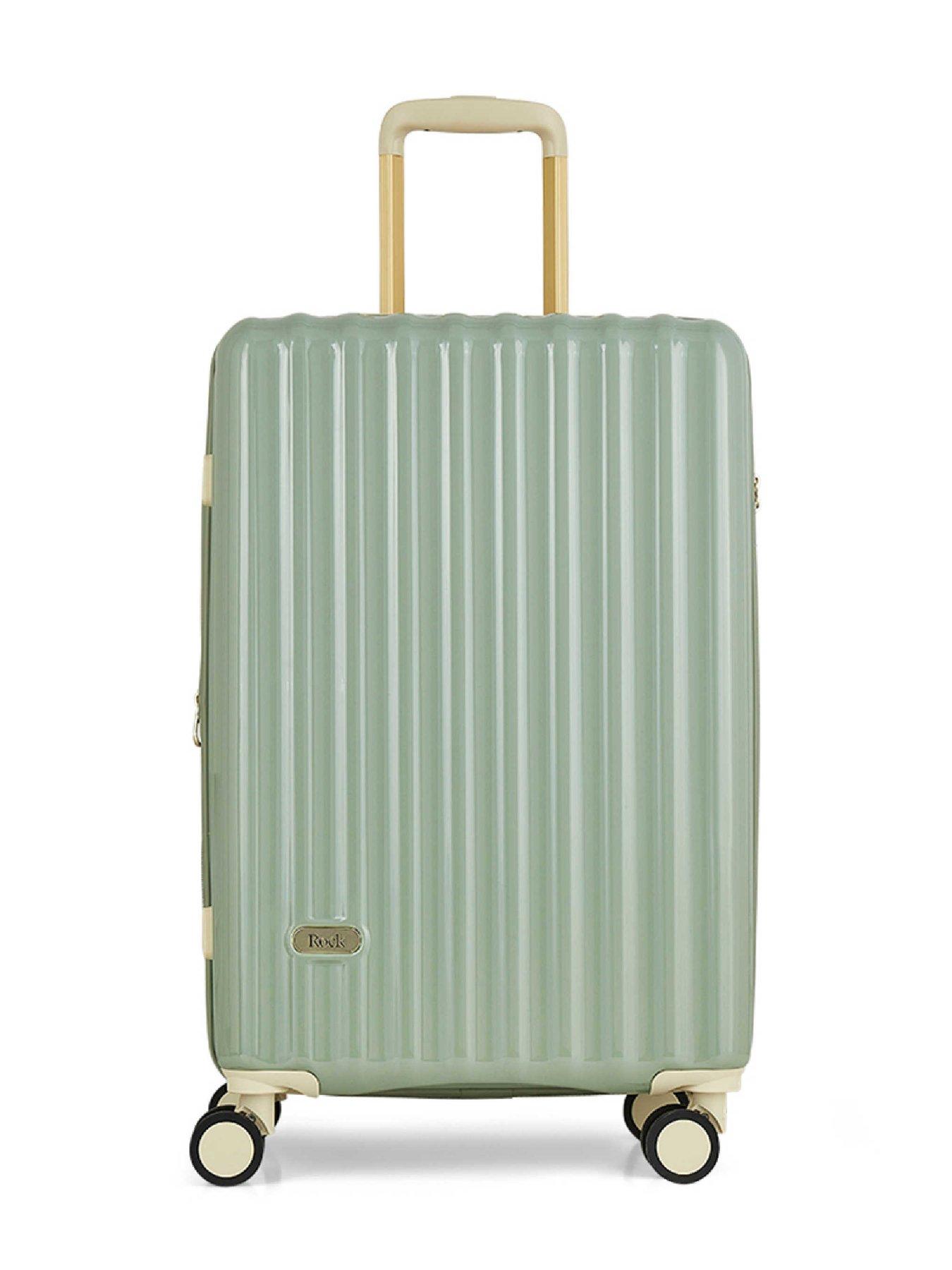 Image 2 of 6 of Rock Luggage Primrose Green Medium Suitcase