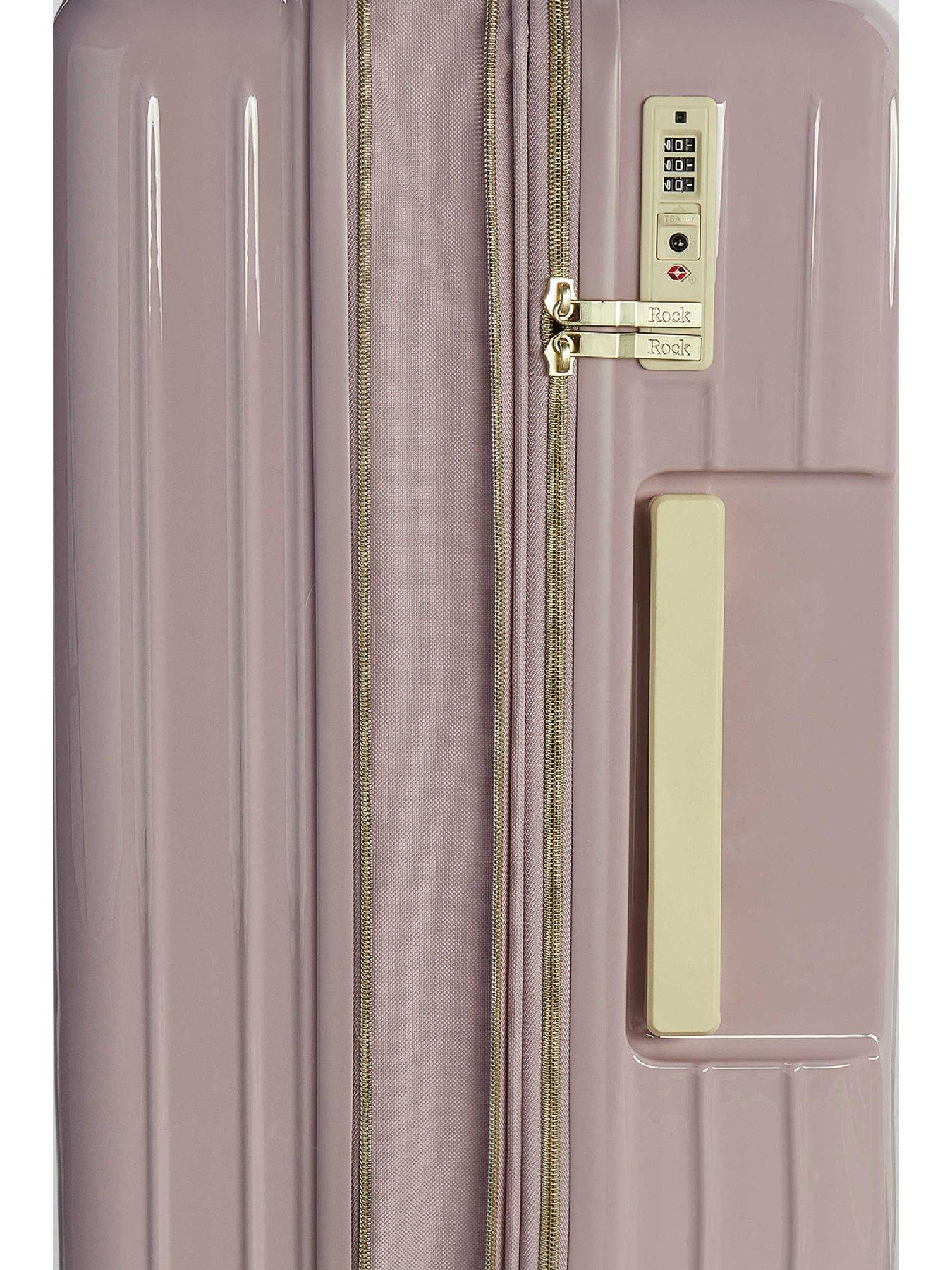 Image 4 of 6 of Rock Luggage Primrose Purple Medium Suitcase