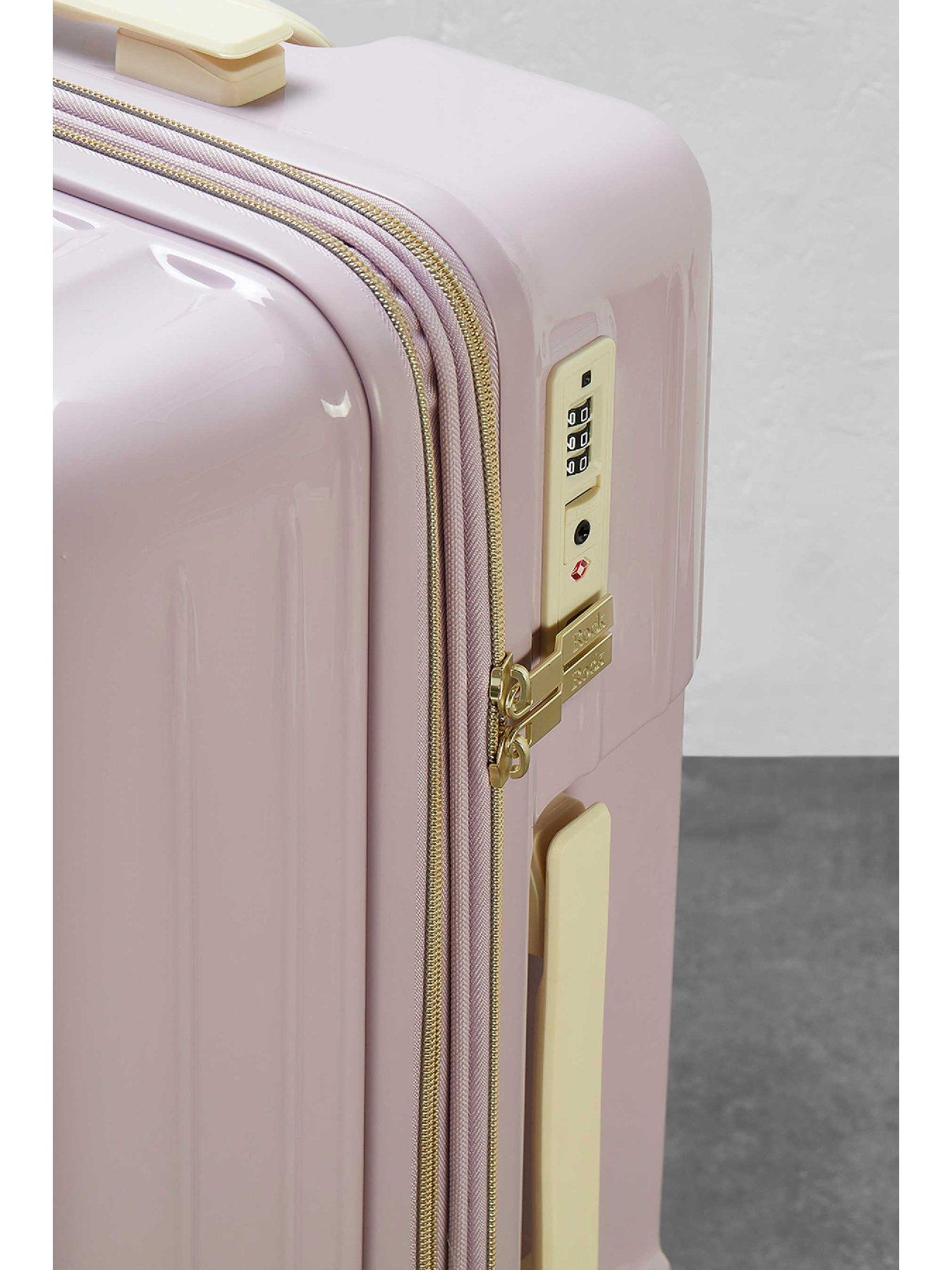 Image 6 of 6 of Rock Luggage Primrose Purple Medium Suitcase