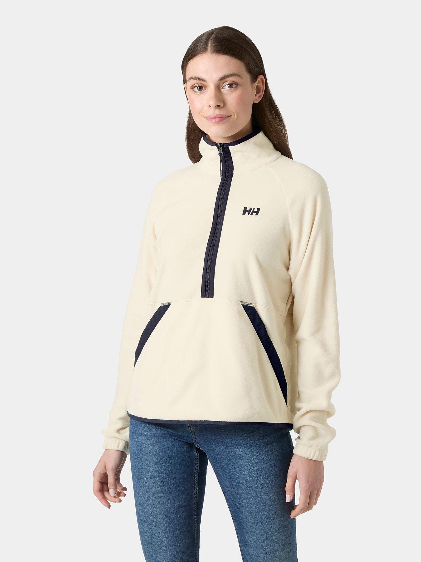 Helly Hansen Womens Rig Fleece 1/2 Zip Jacket - Cream