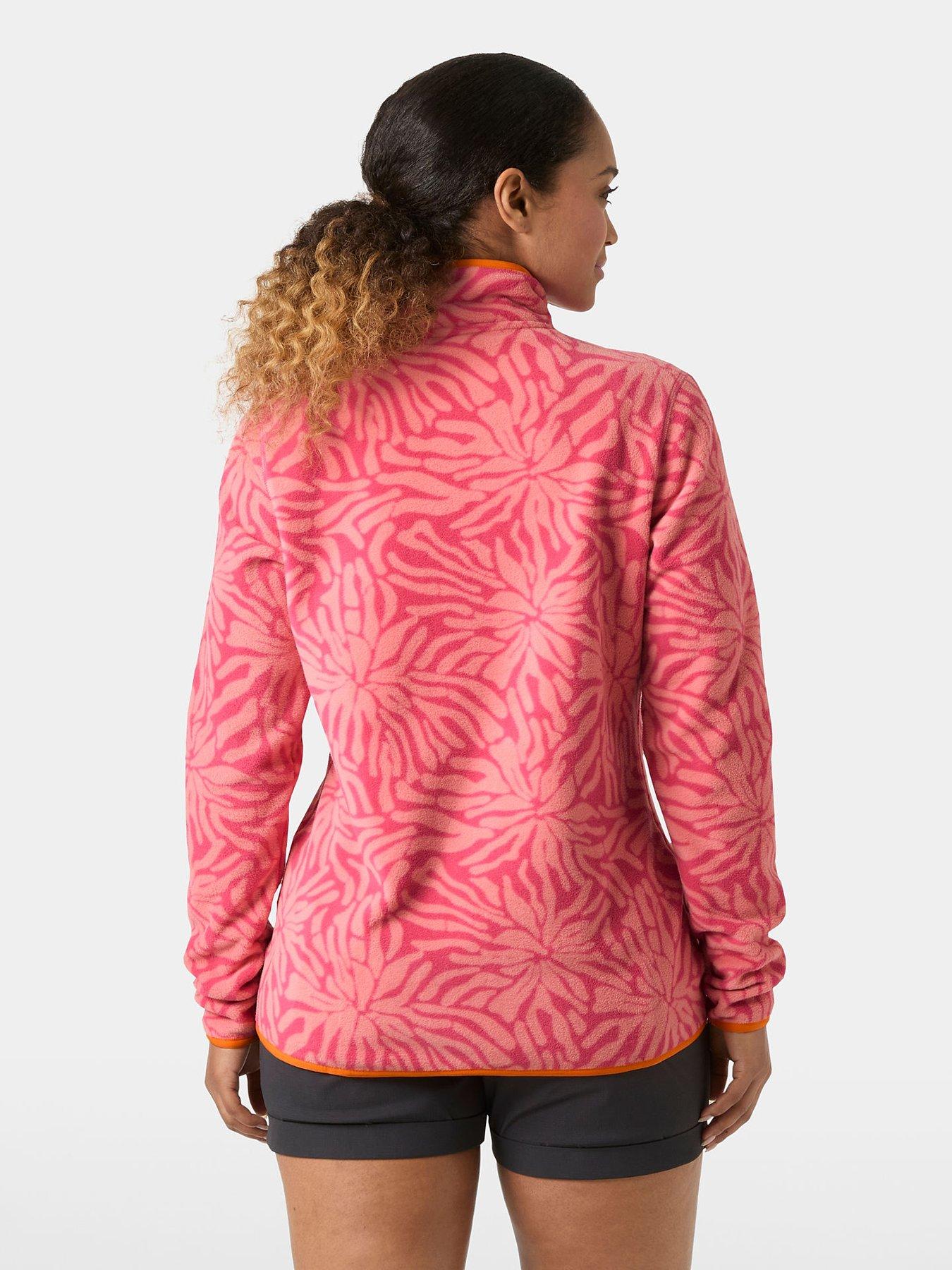 Image 2 of 4 of Helly Hansen Womens Maridalen Printed Fleece - Coral